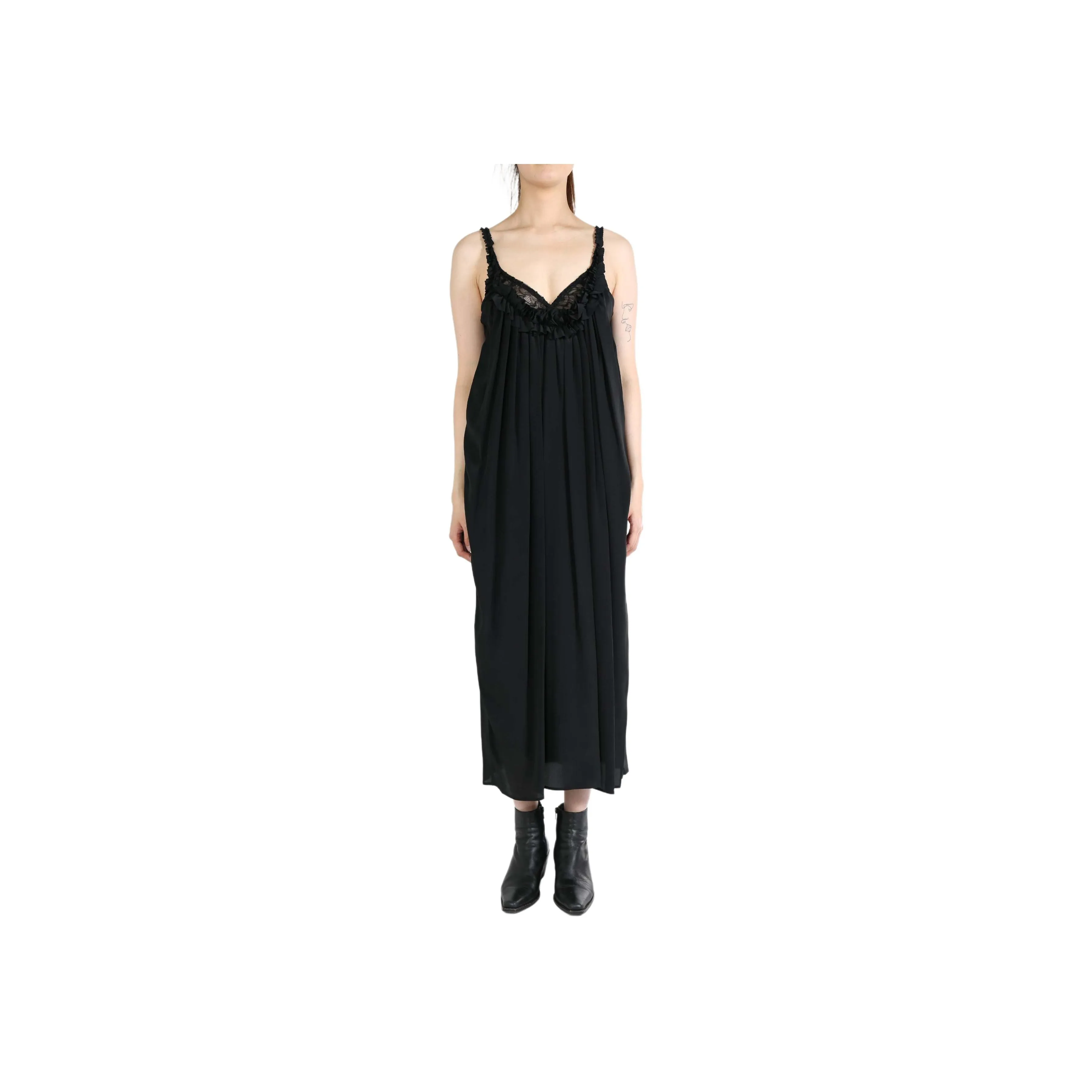 SIMONE ROCHA Lace up Satin Dress