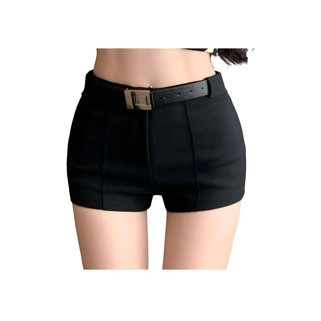 SNZX Черные костюмные шорты женские повседневные шорты