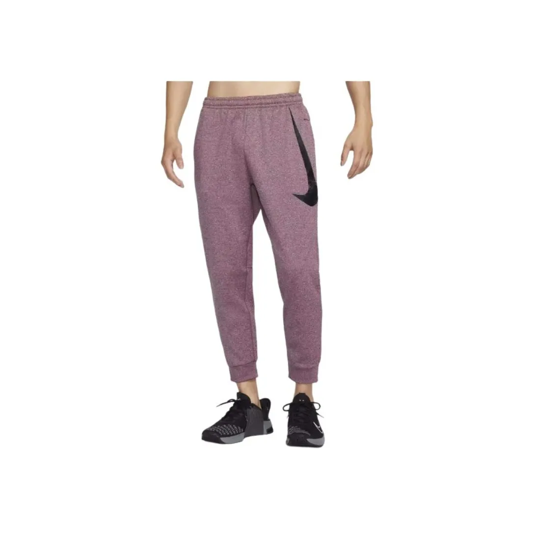 Nike Therma FIT Knitted Sweatpants Men's Bright Burgundy Red