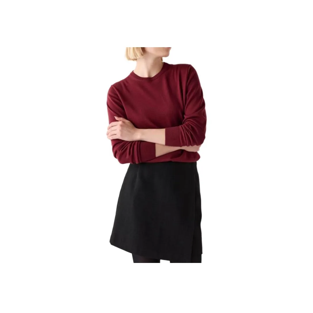 UNIQLO Свитер Женский Бордовый