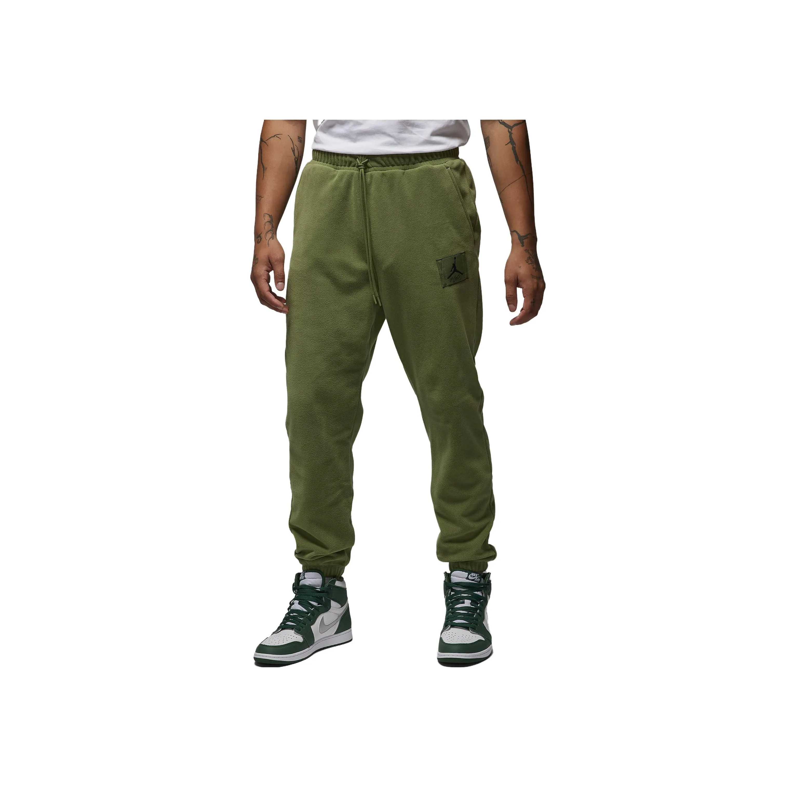 Jordan Essentials Knitted Sweatpants Men's Olive Green