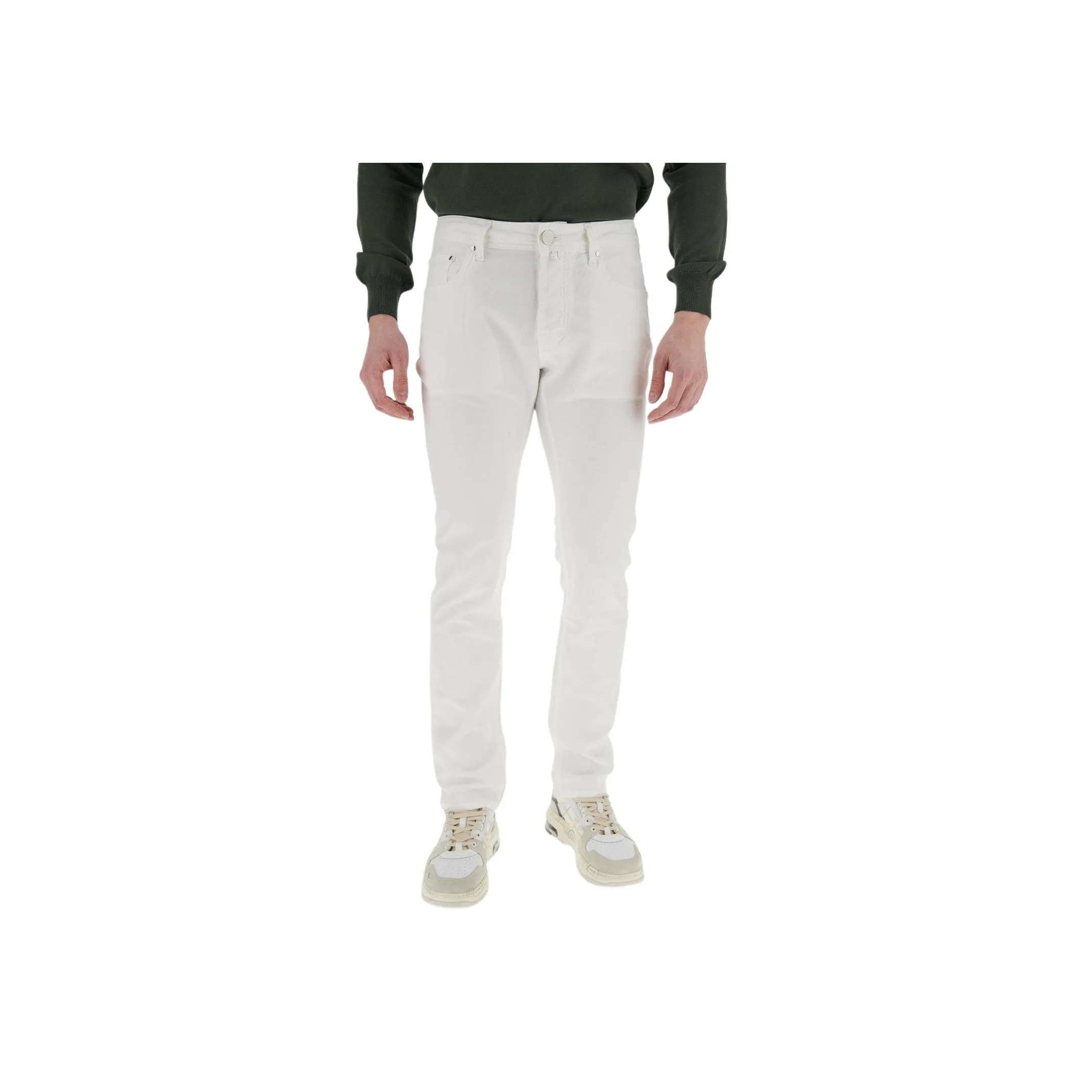 JACOB COHEN Logo Patch Tapered Leg Jeans