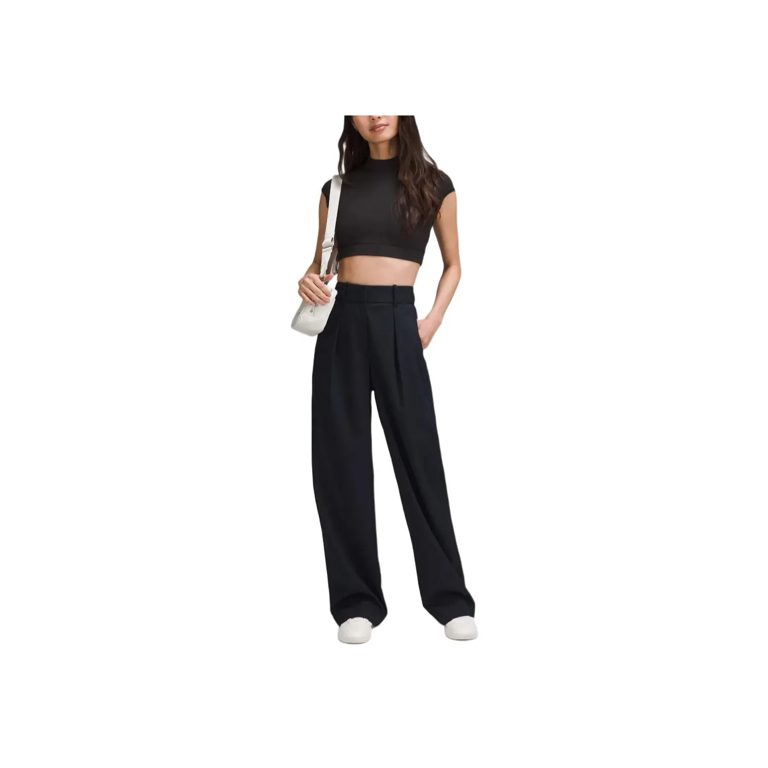 Lululemon Modal-BlendPleated High-Rise Trouser Asia Fit Casual Pants Women's