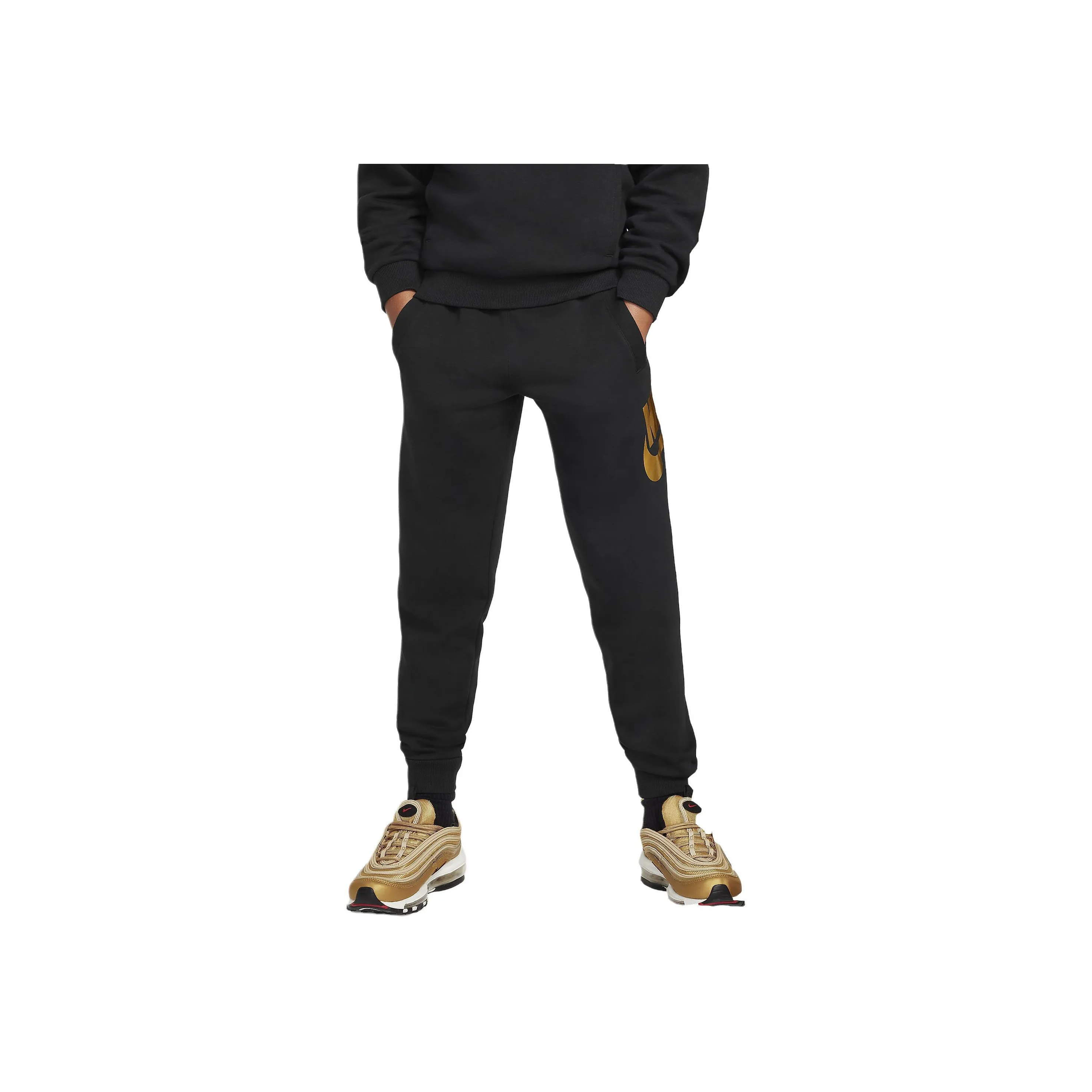 Детские Nike Вязаные Тренировочные Штаны Nike Clothing Черные