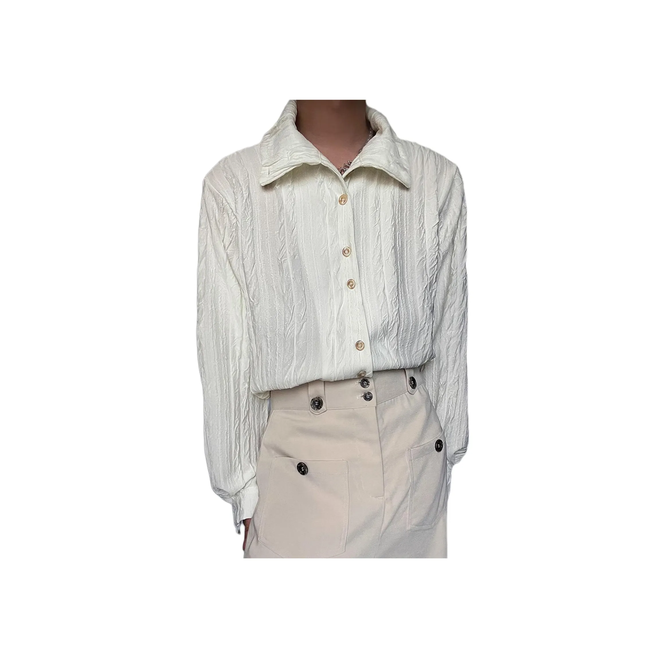 Pirkadat Белый Унисекс Рубашки