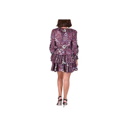 Ulla Johnson Red Женские Длинные Платья с Рукавами