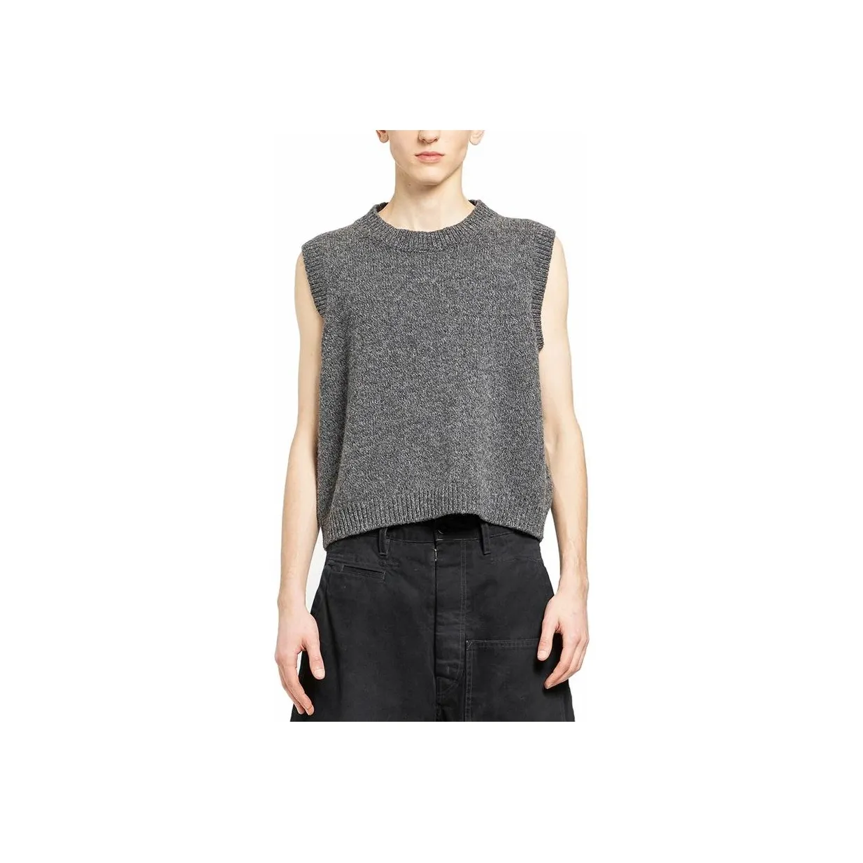 Maison Margiela Shetland Crewneck Knitted Vest