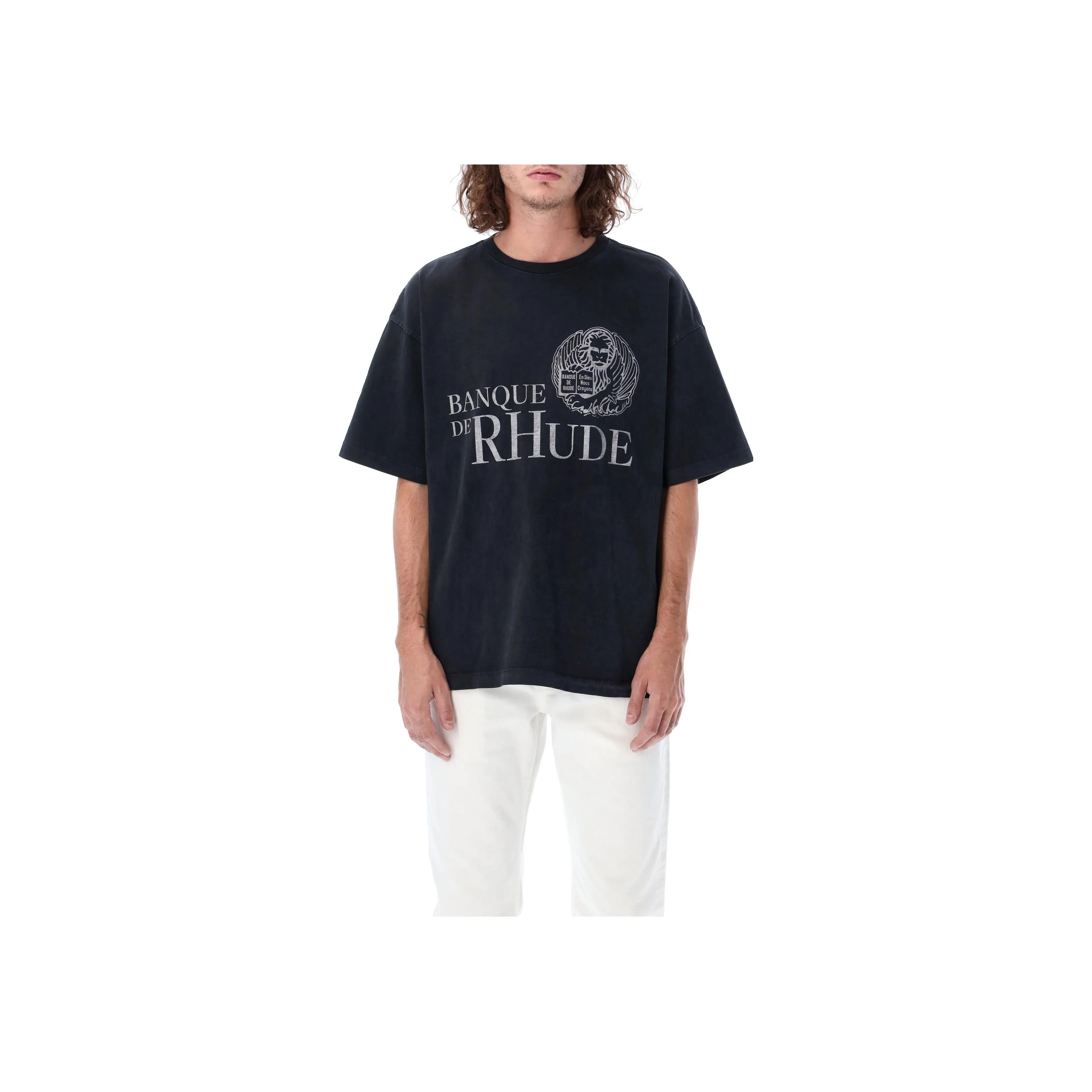 RHUDE Черные Мужские T-Рубашки