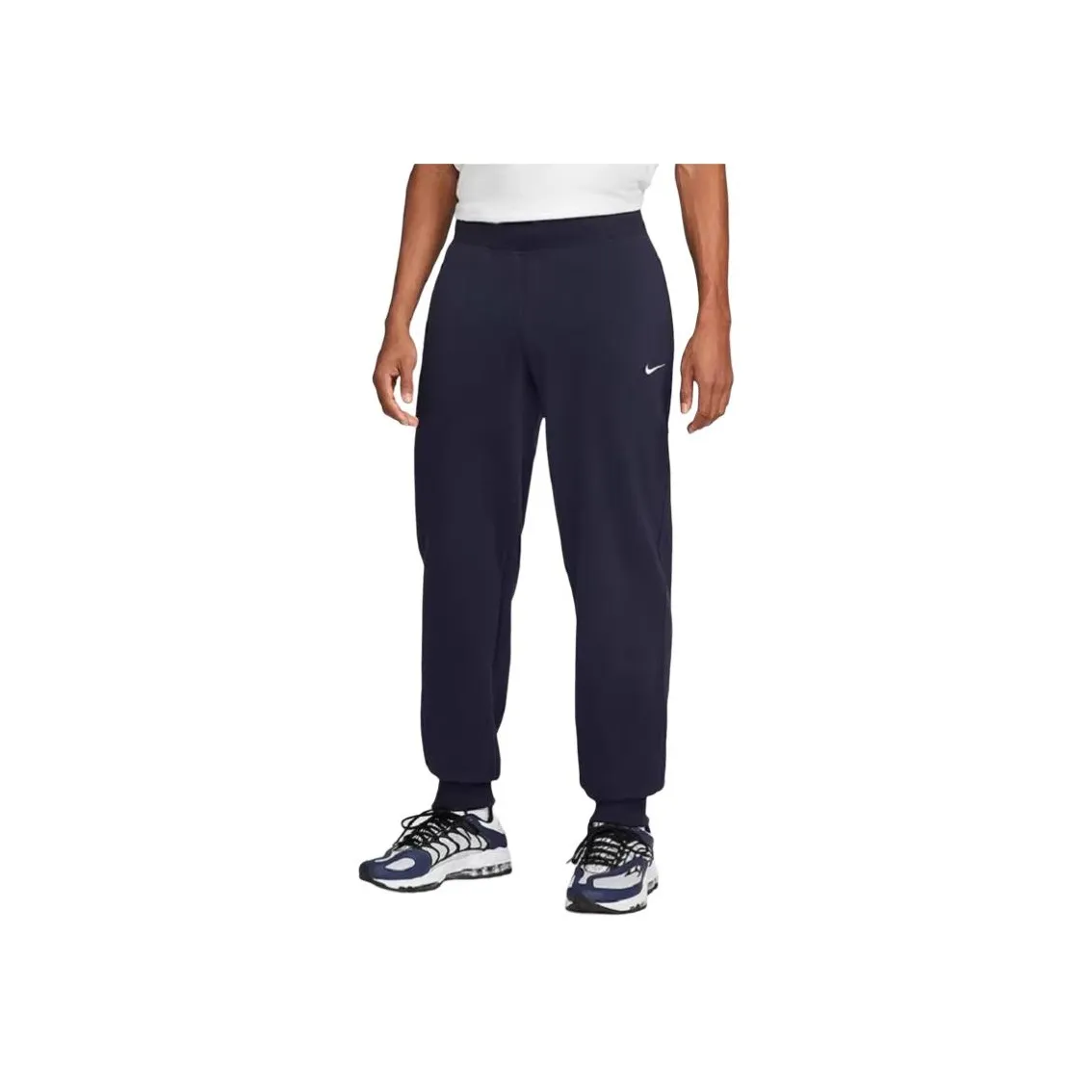 Nike Вязаные тренировочные штаны мужские темно-синие