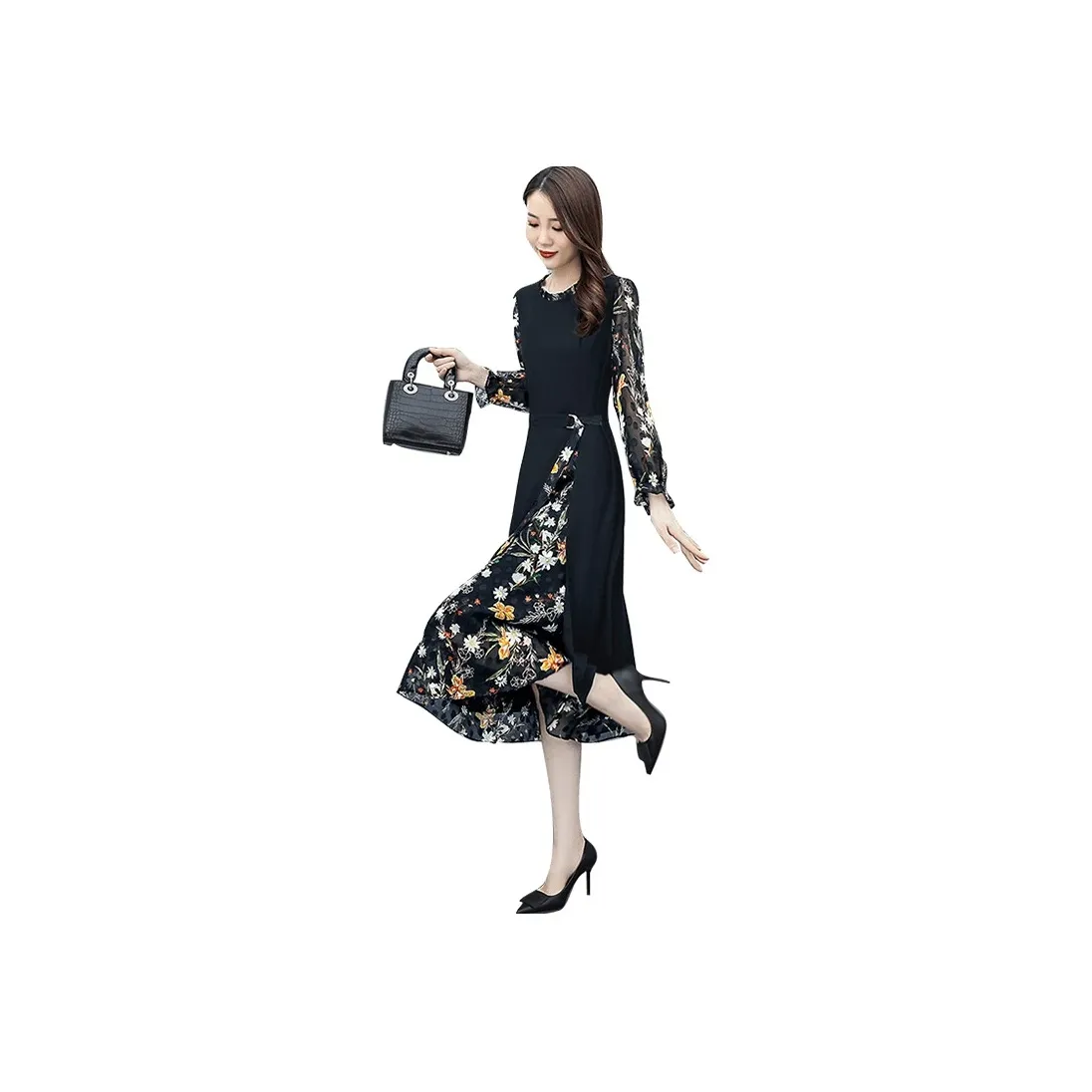 Cypress House Long Sleeved Dress Women's Black