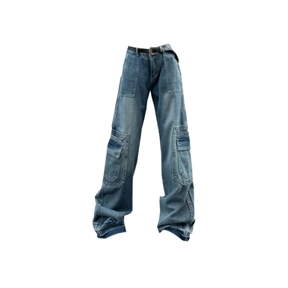 Concubine Zhu Cargo Pants Women's Blue