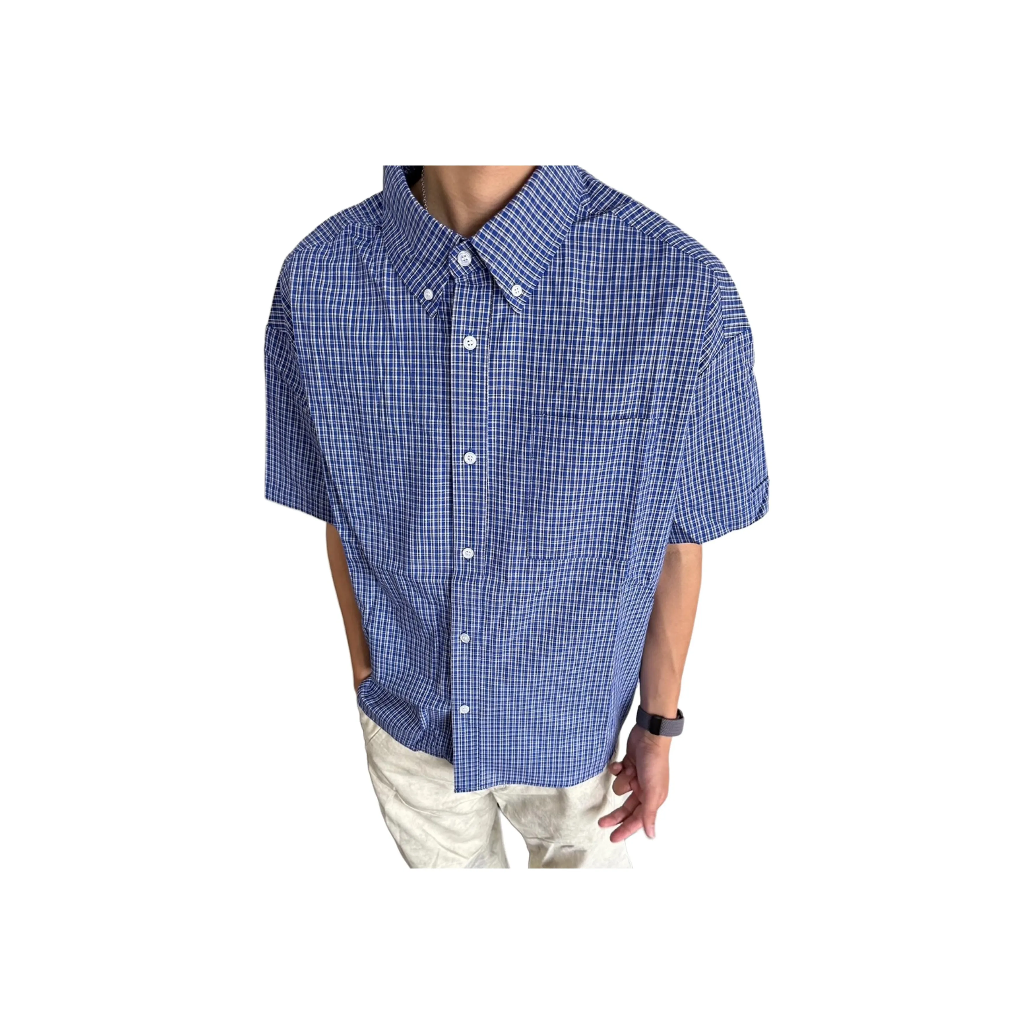 SOUL WORKER Синий Унисекс Рубашки