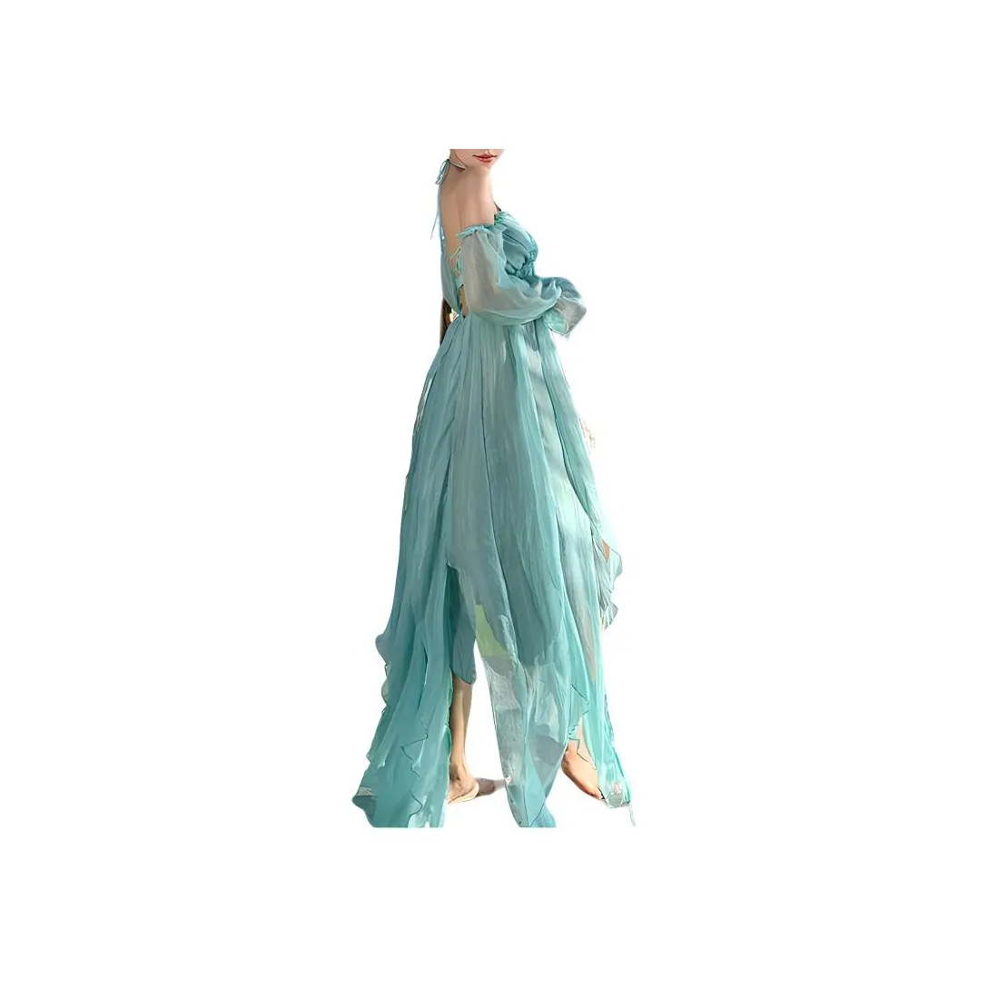 DOSOHEB Slip Dress Women's Emerald