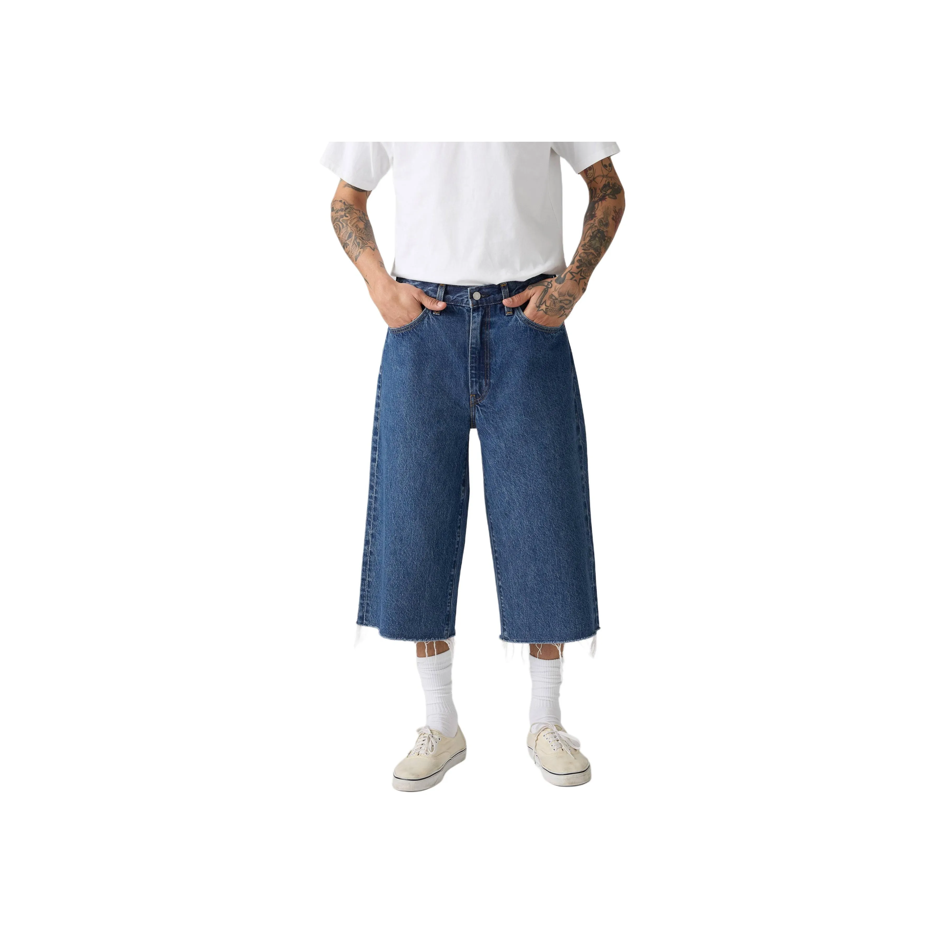 Levis Джинсовые шорты среднего синего цвета для мужчин