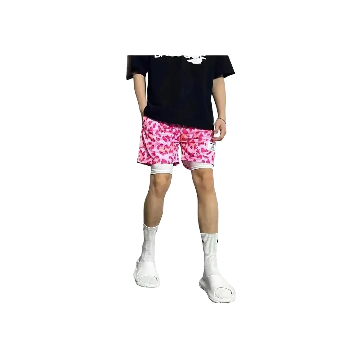 WHELVE Sports Shorts Unisex Pink