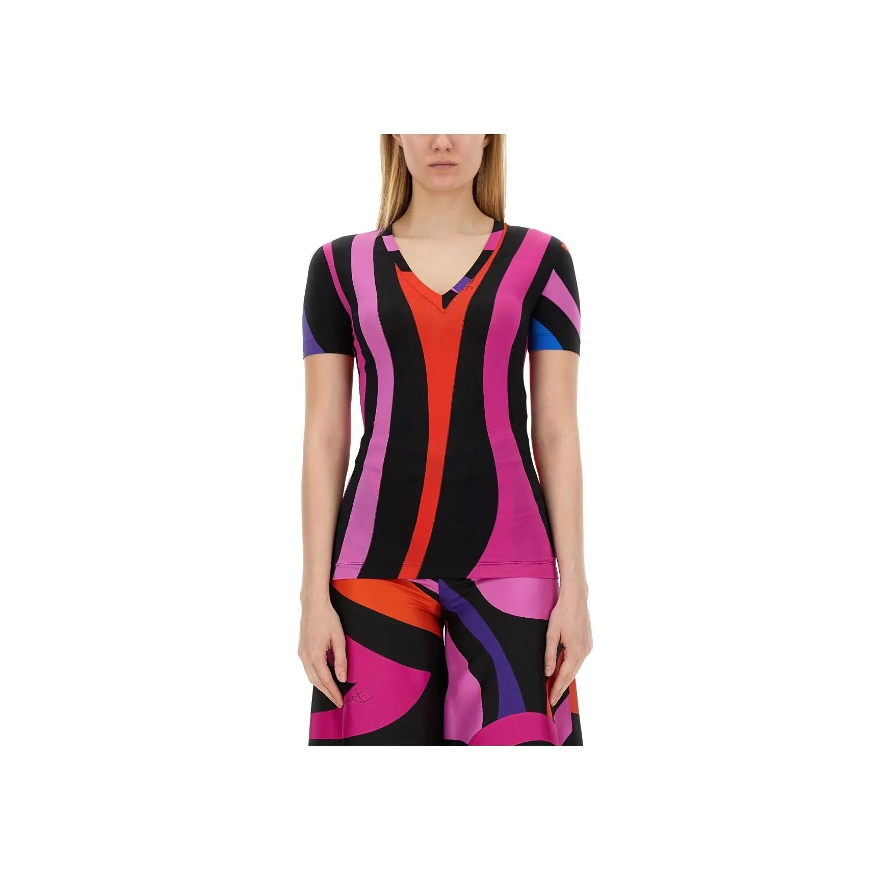 Pucci Swirl Pattern T Shirt
