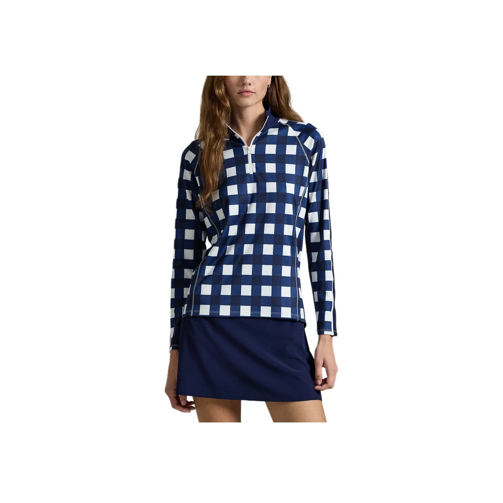 Ralph Lauren Polo Shirt Women's Blue White Multicolor