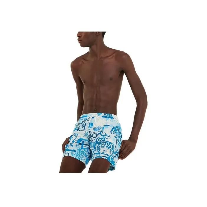 HERMES SS21 Casual Shorts Men's Mediterranean Blue