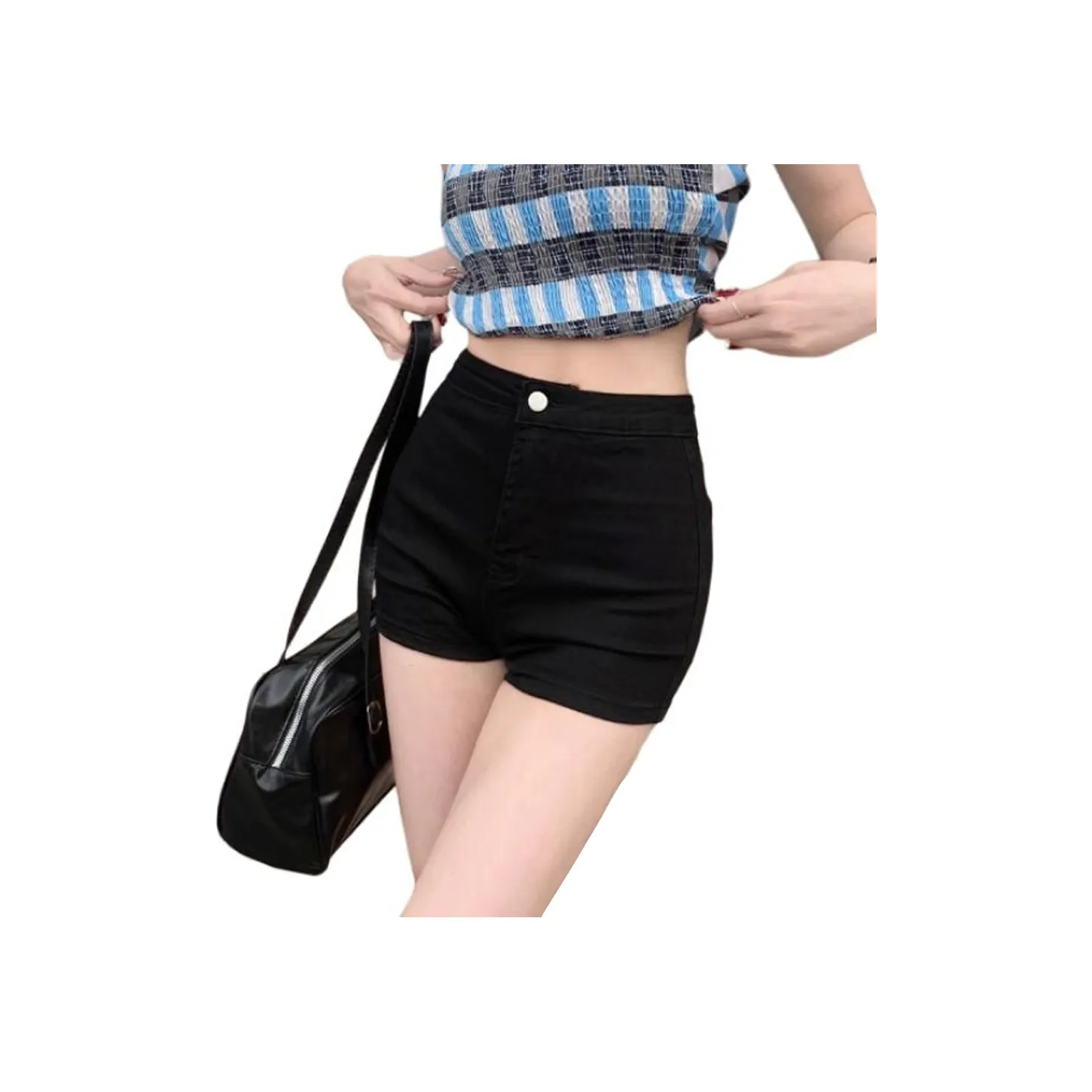 Concubine Zhu Denim Shorts Women's Black