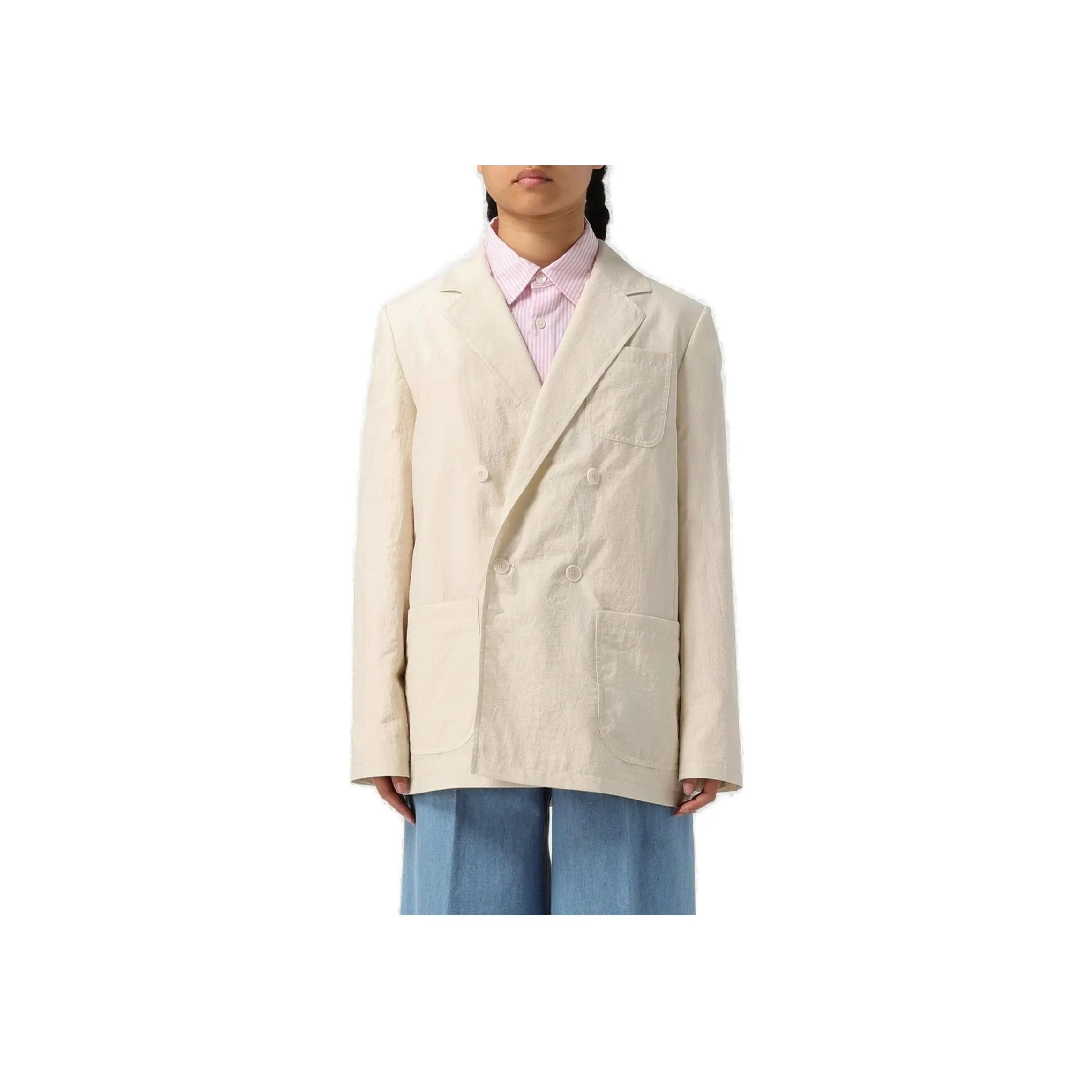 A.P.C . Double Breasted Tailored Blazer