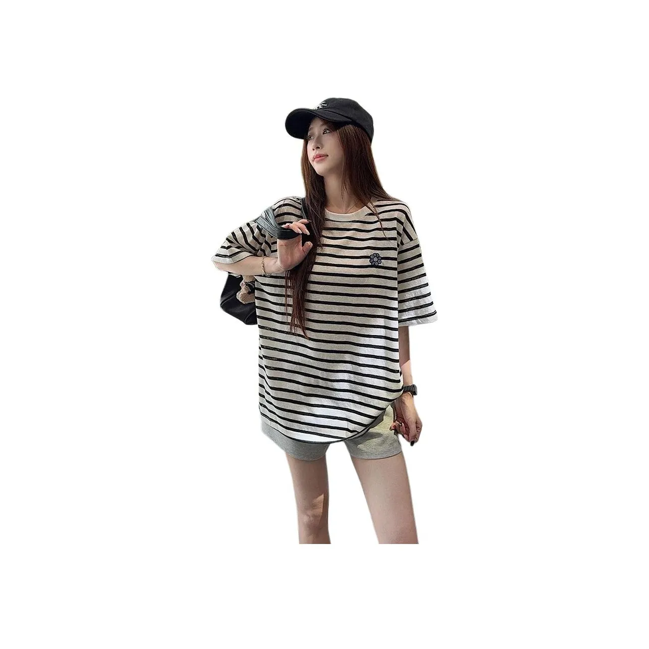 PLANE DRIFT Черные Женские T-рубашки