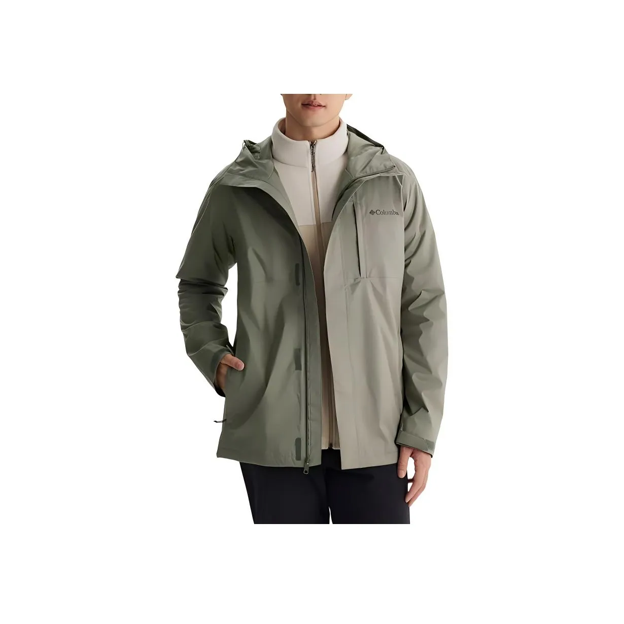 Columbia FW24 Waterproof, Windproof, Lightweight Windbreaker Jacket Unisex Green