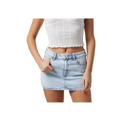 PACSUN Светло-синие Женские Джинсовые Шорты
