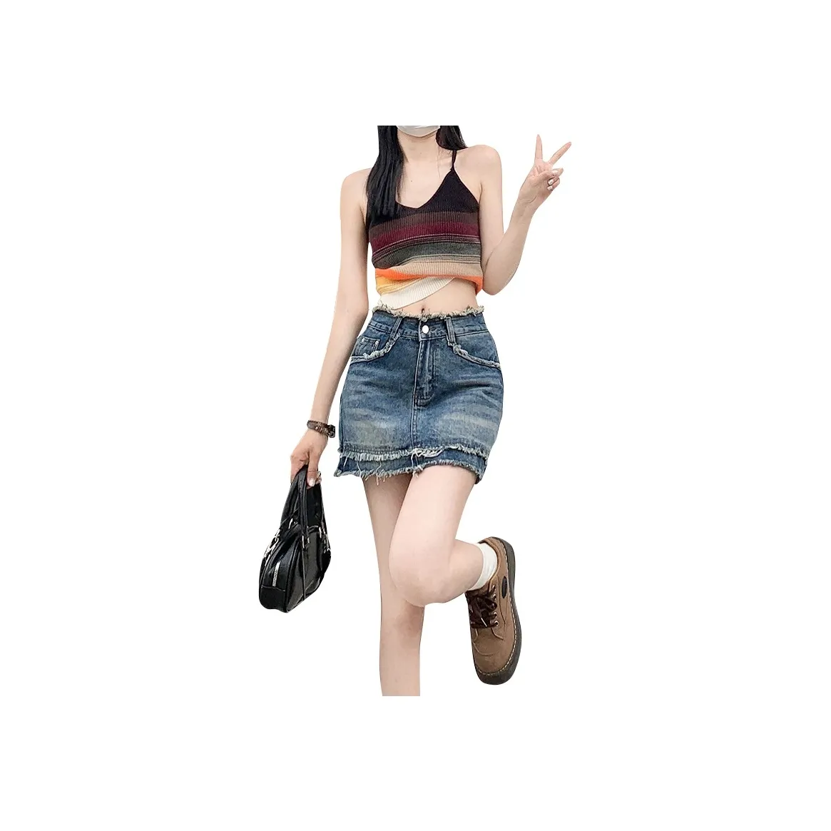 FOREVER 21 Denim Short Skirts Women's