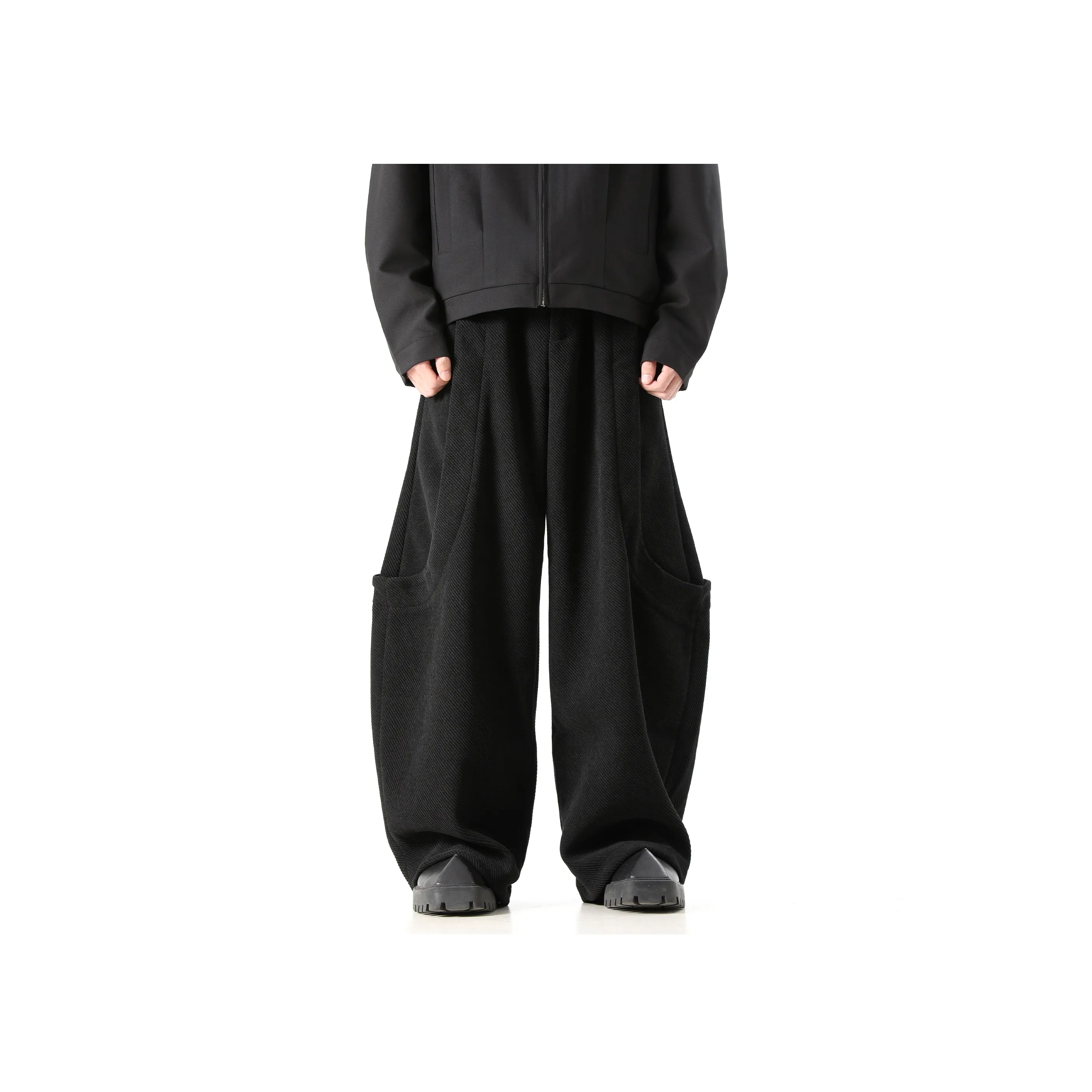 CUWU Черные Унисекс Повседневные Брюки