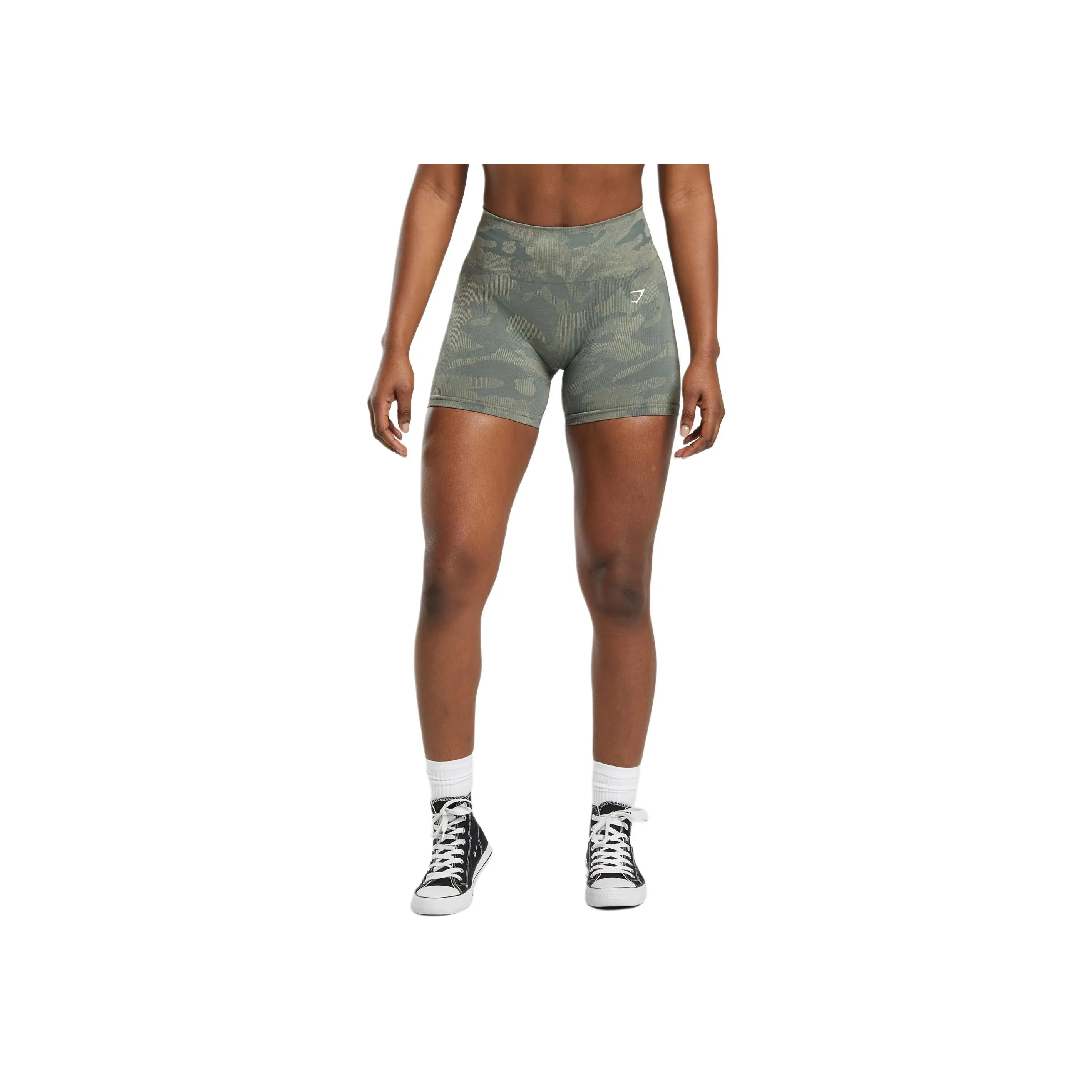 GYMSHARK Спортивные шорты Женские Мел Зеленый