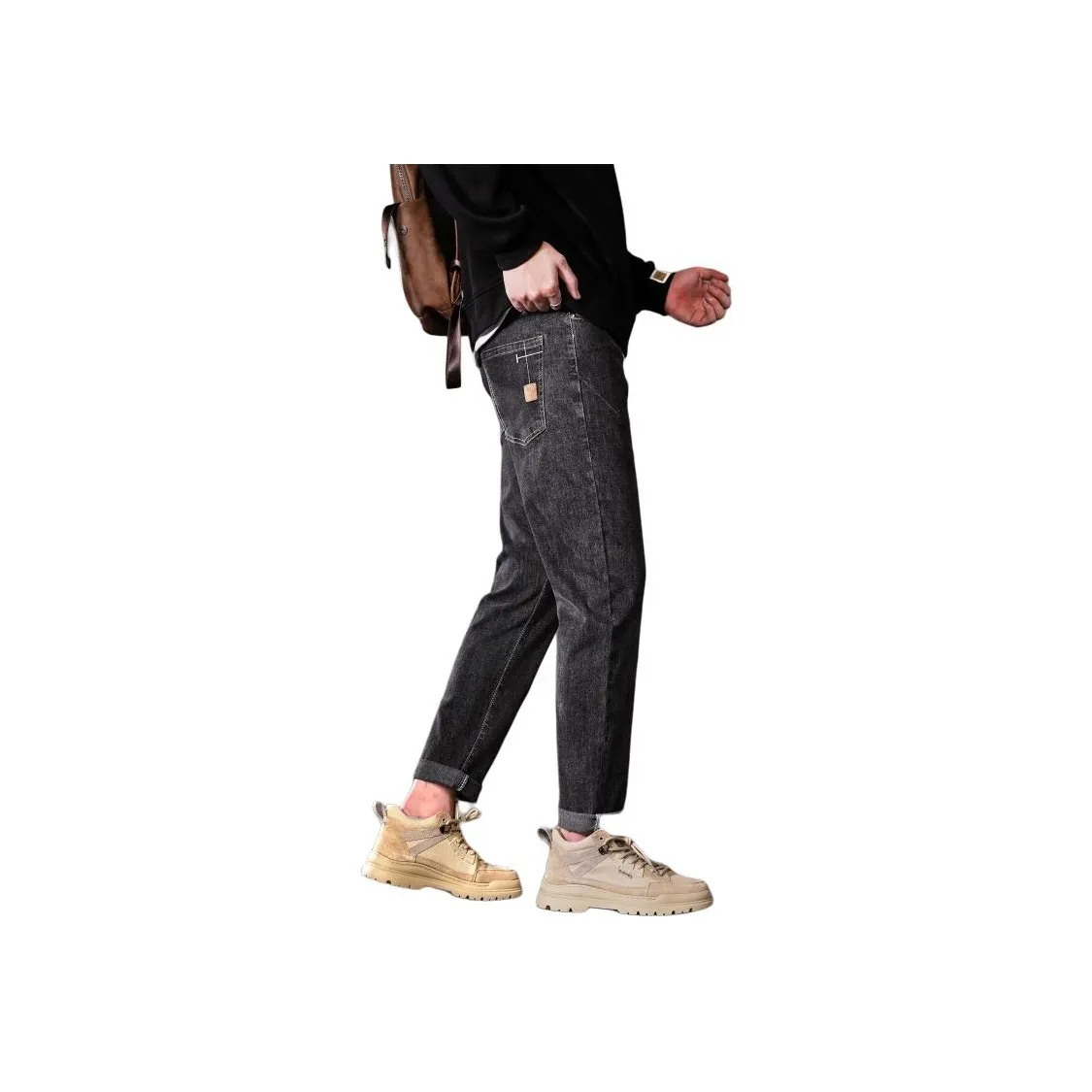 YASHENQISHI 14T807 Серый Мужские Джинсы