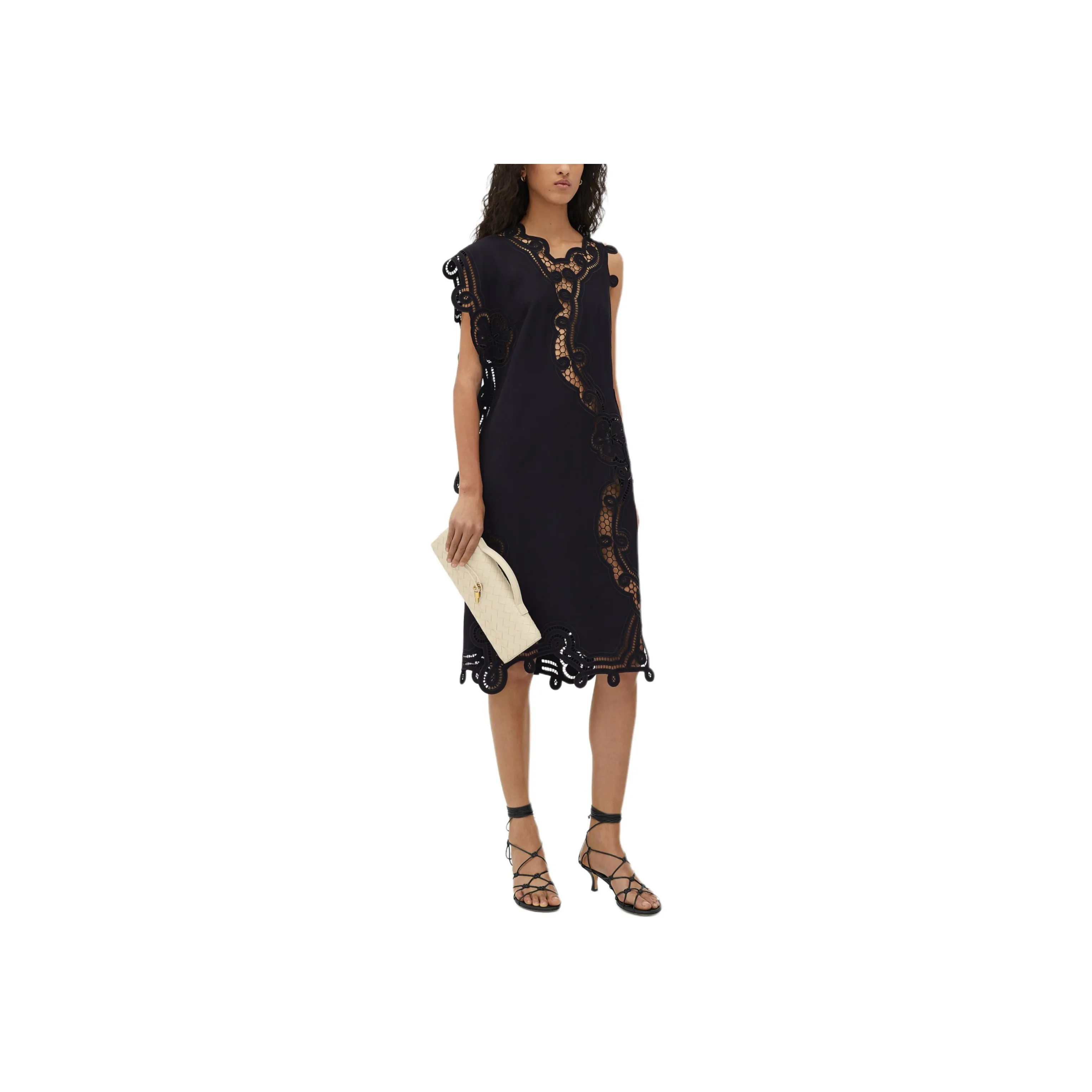Bottega Veneta SS24 Sleeveless Dress Women's Blue Black