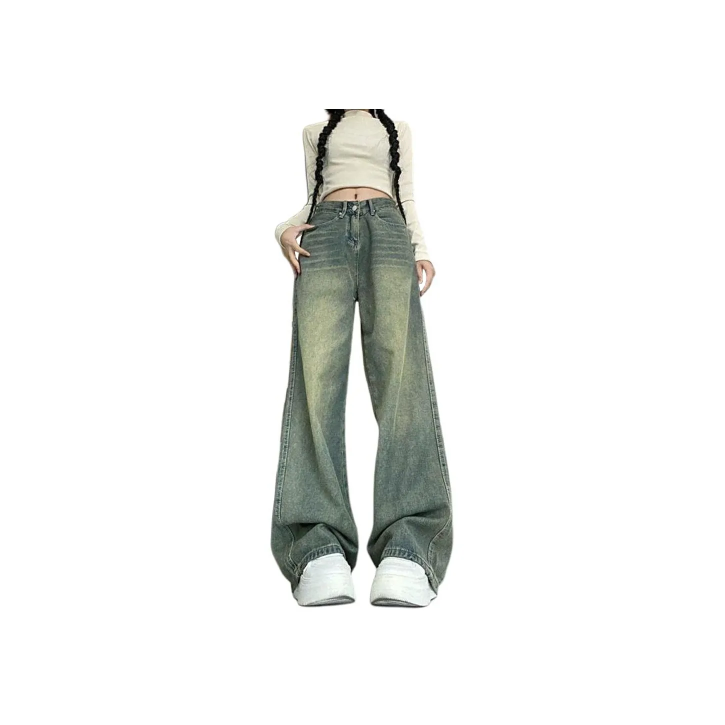 Concubine Zhu Jeans Women's Vintage Blue