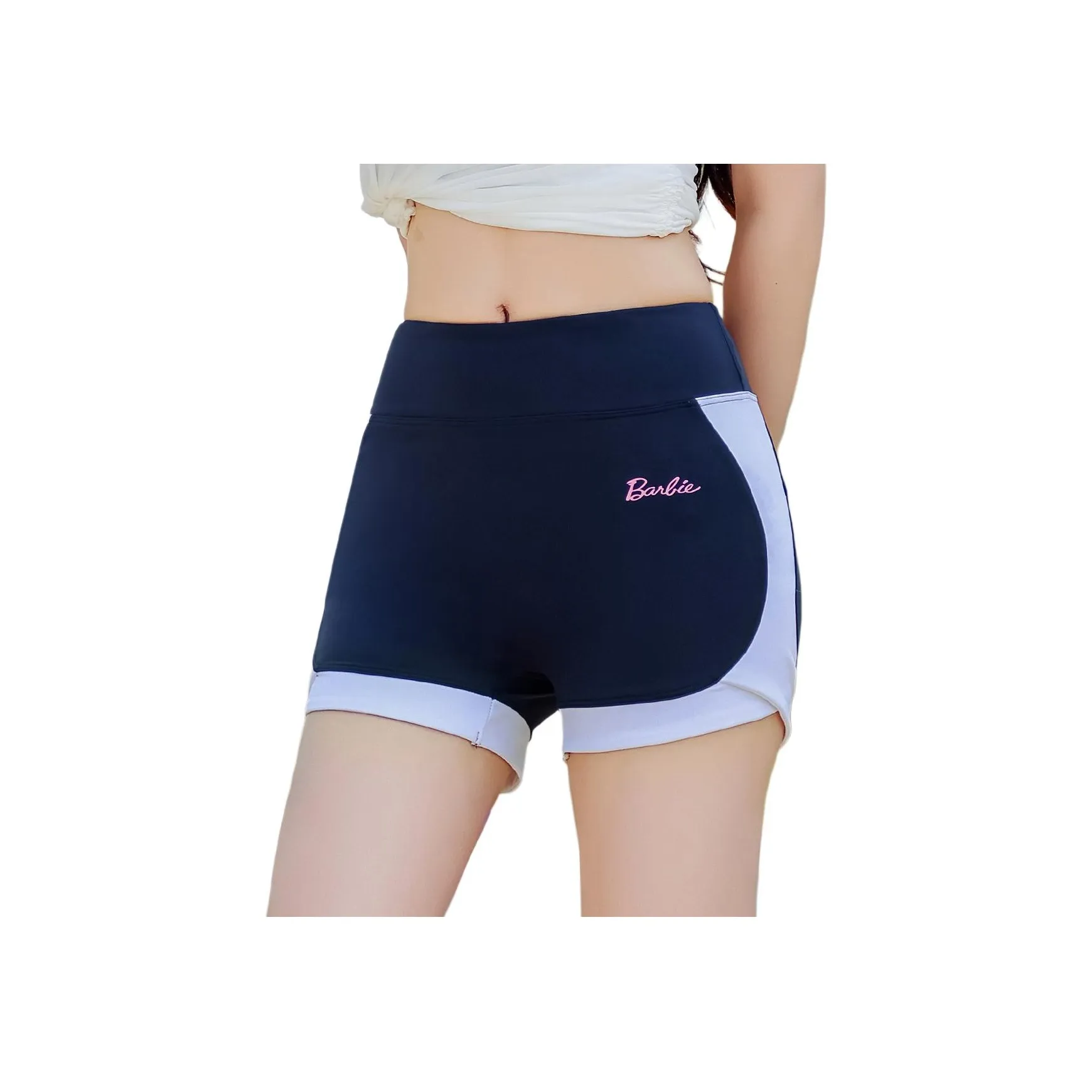 Барби Темно-синие Женские Спортивные Шорты