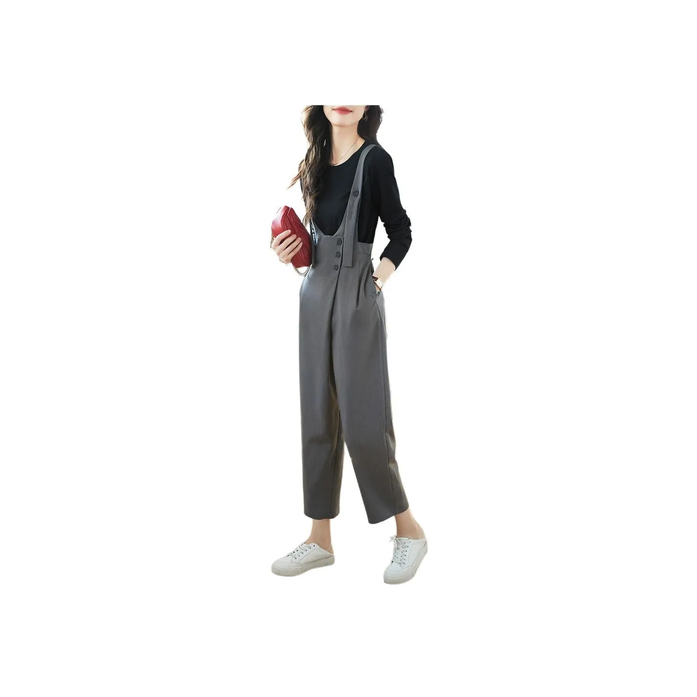 Mo Han Yi Mei Casual Suit Women's Gray