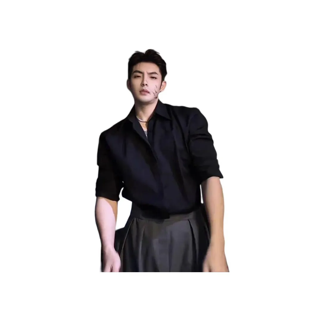 CORNILOT Рубашка Унисекс Призрачный Черный