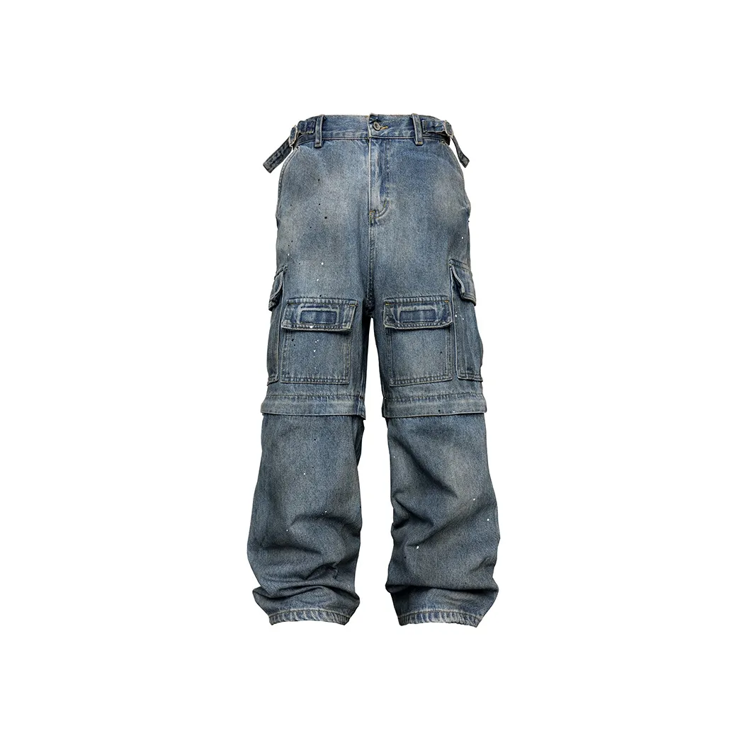 SOUTHTEENAGER Джинсы Мужские Светло-Синие