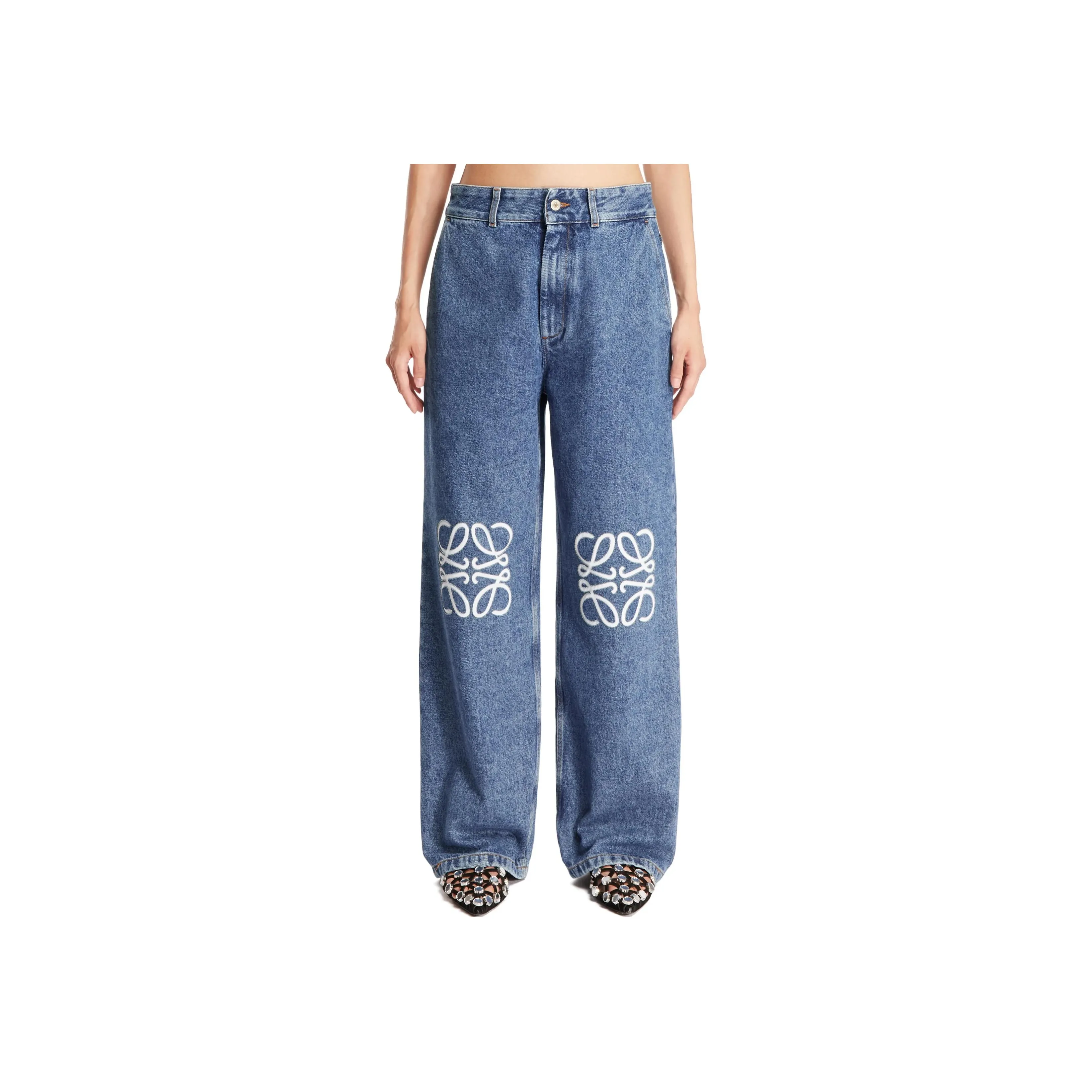 LOEWE Anagram Baggy Jeans 'Blue'