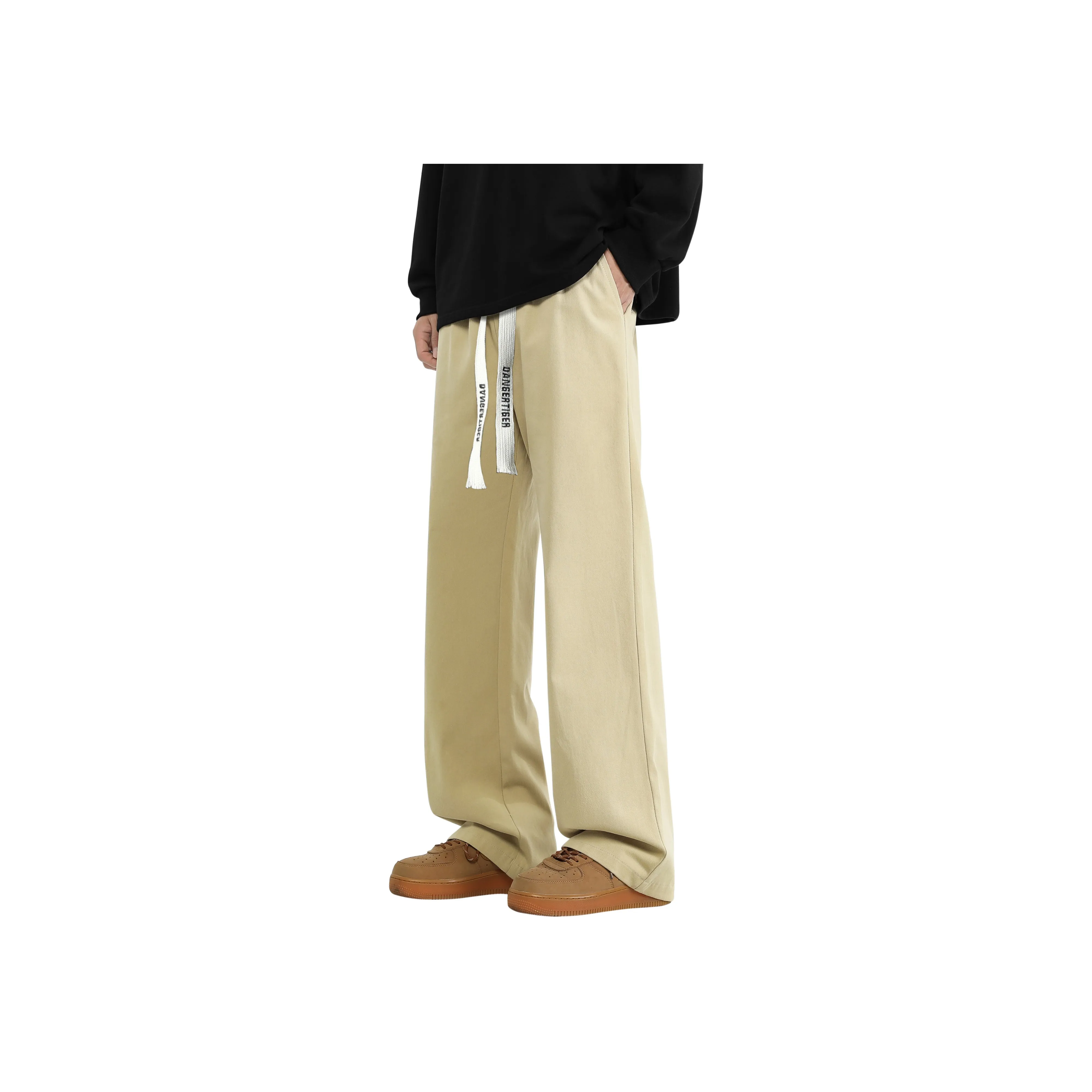 DANGERTIGER Casual Pants Unisex Khaki