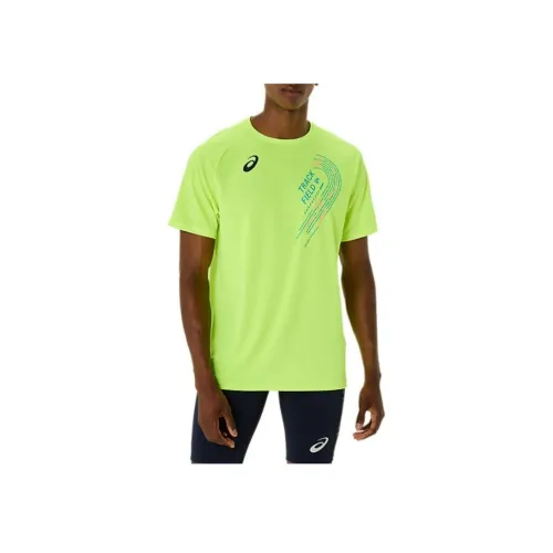 Asics SHORT SLEEVE TOP Желтая Мужская Рубашка