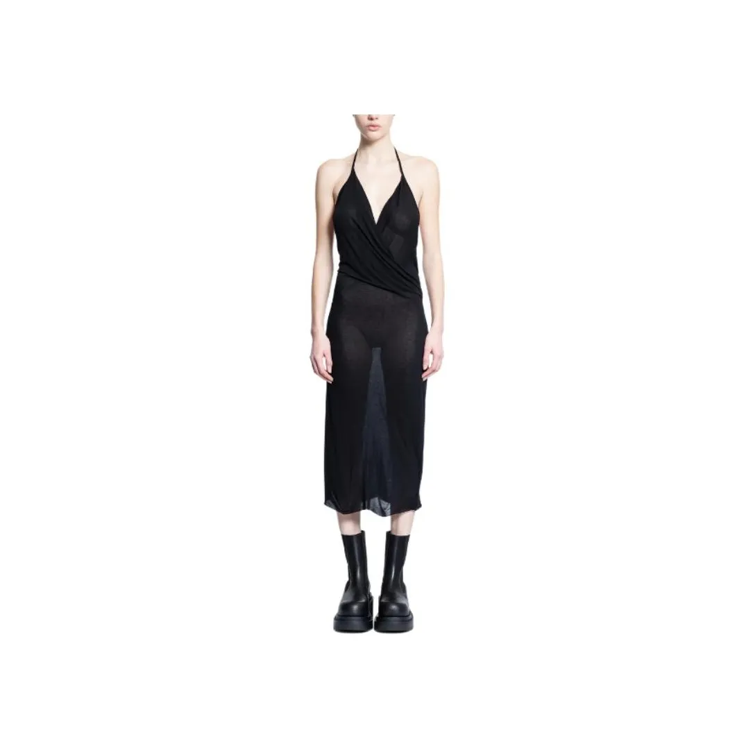 RICK OWENS Hollywood Draped Jersey Dress