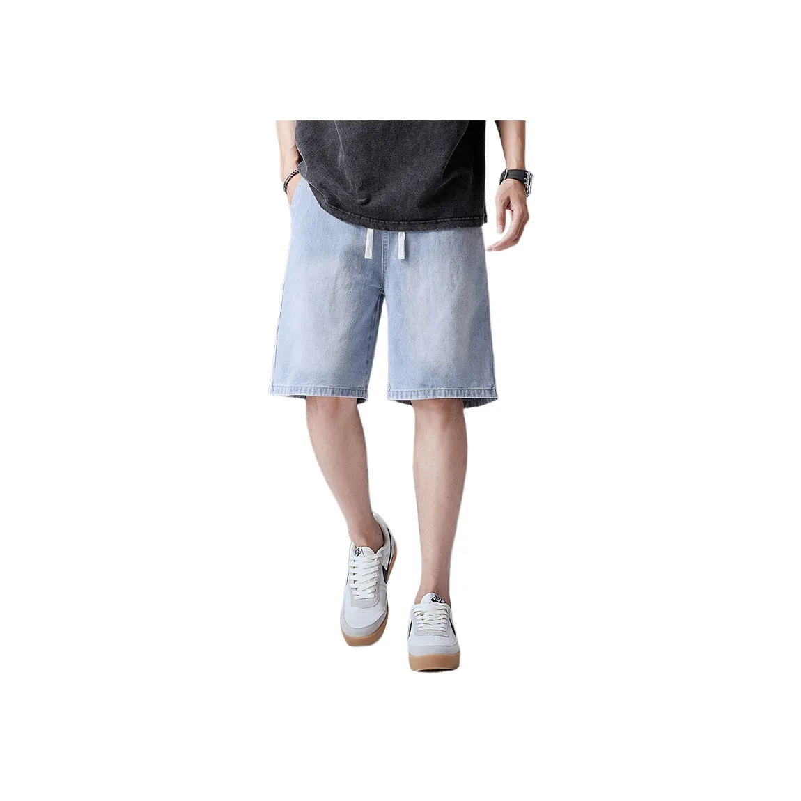 BALENO Светло-Синие Мужские Джинсовые Шорты