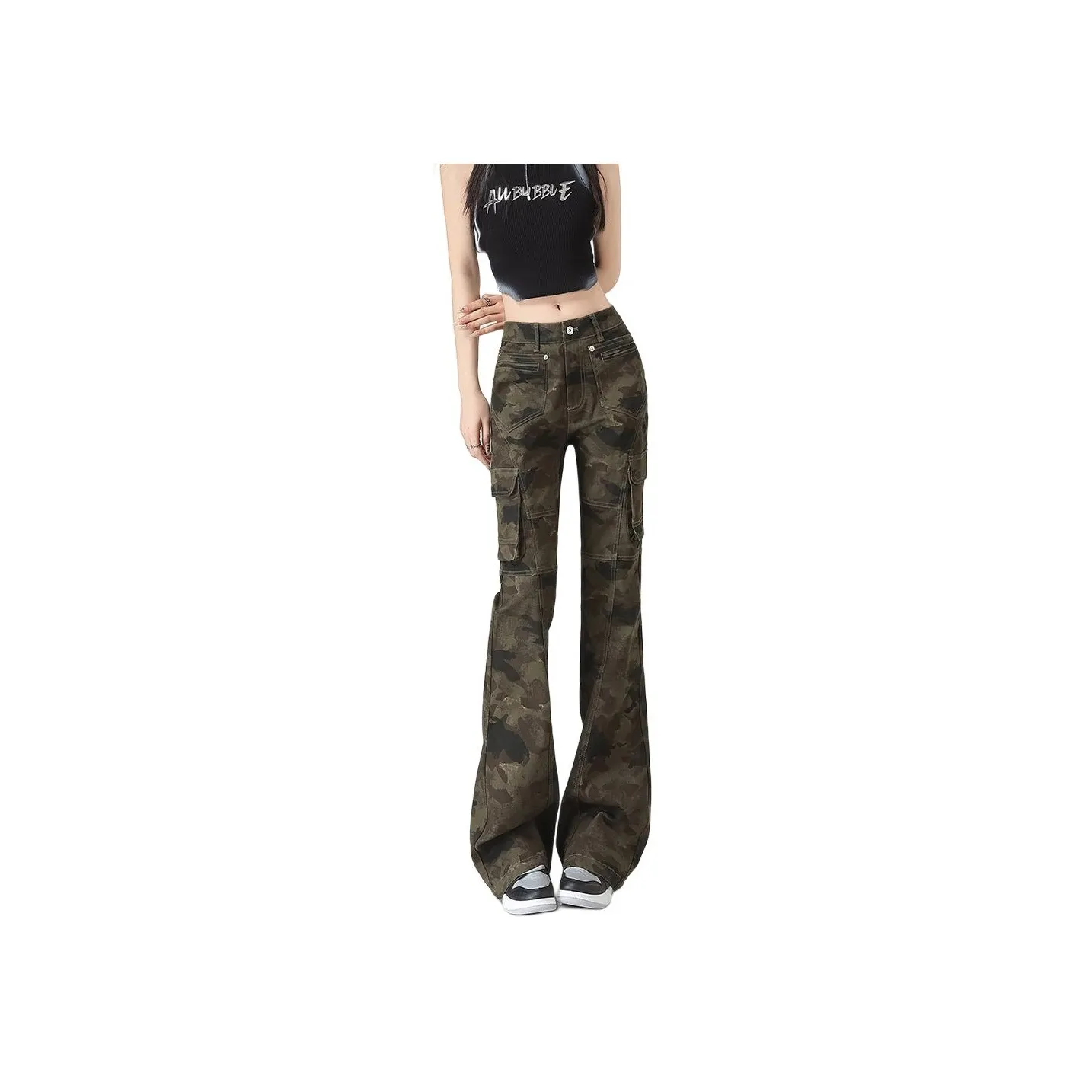 HELEH Jeans Women's Camouflage