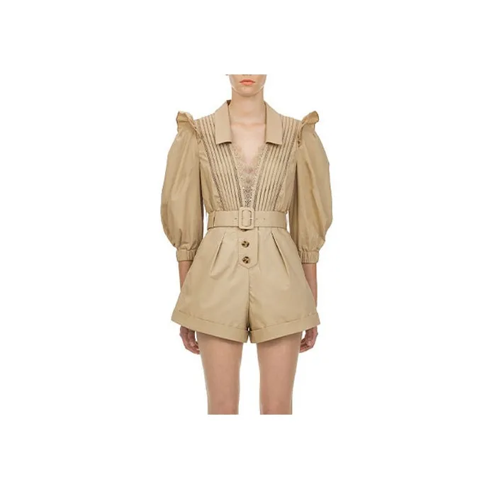 Self portrait Bodysuits Women's Khaki