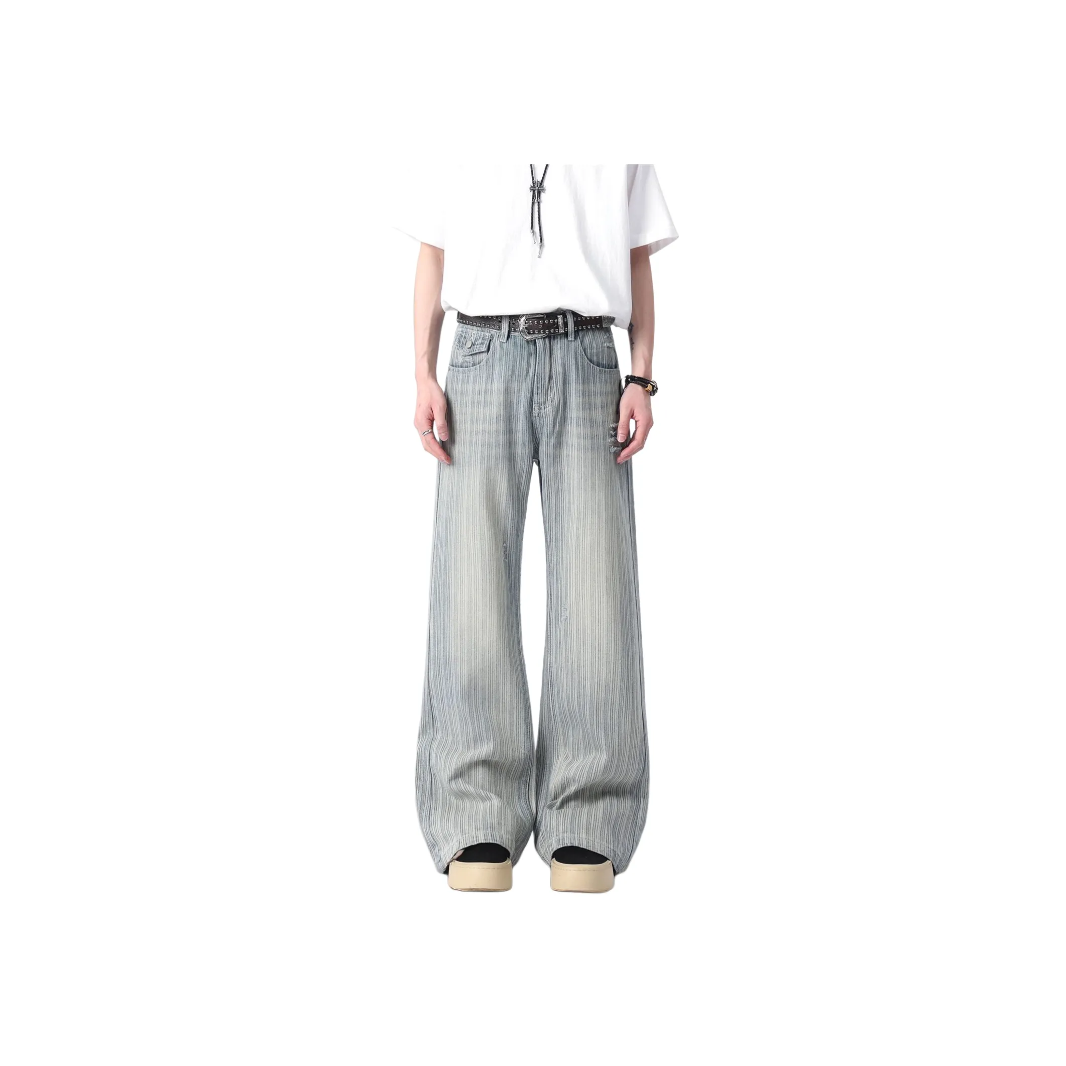 NVRFRGT Jeans Unisex Blue
