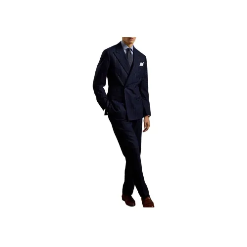 Ralph Lauren Purple Label Морской синий Мужские офисные костюмы