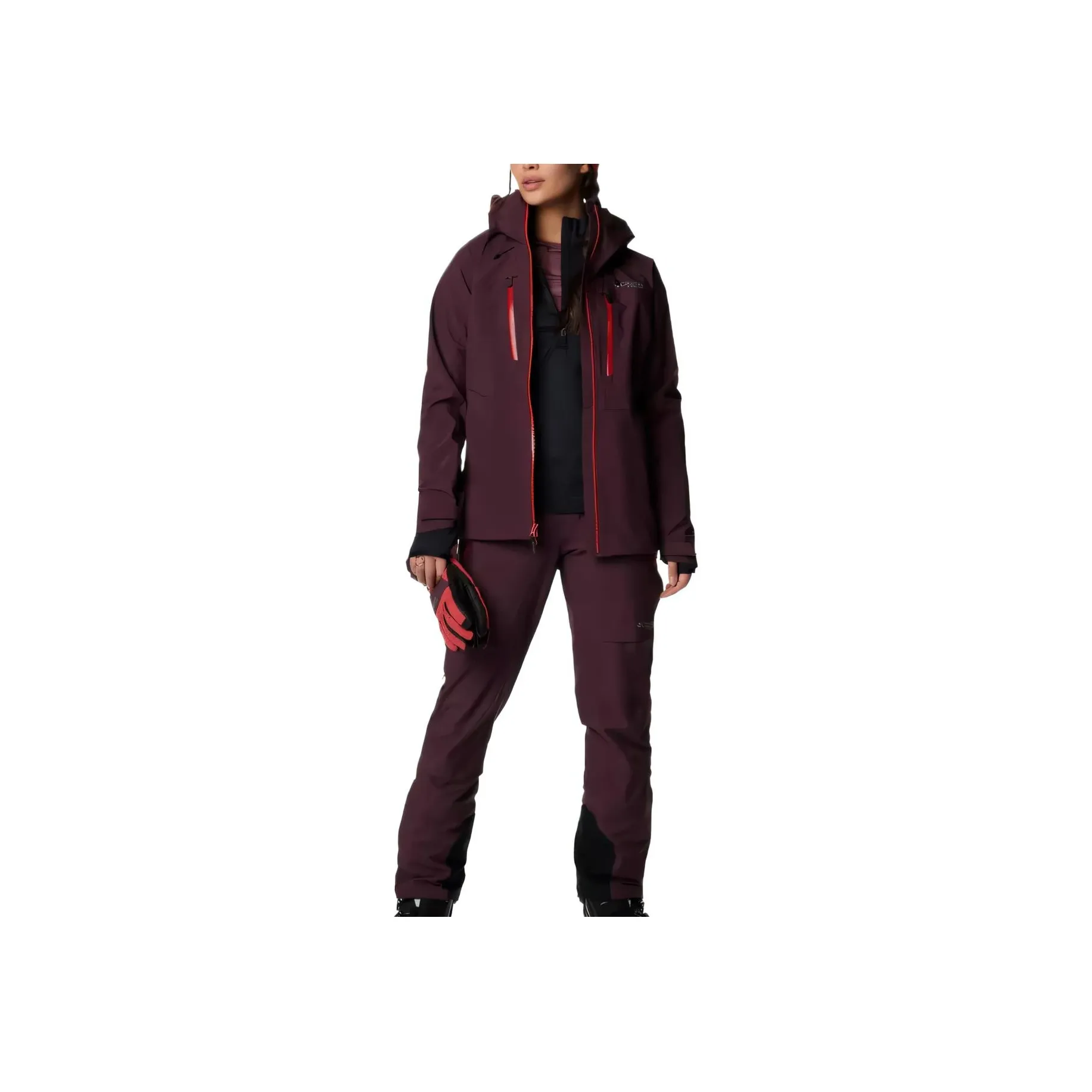 Columbia Куртки и Пальто Женские Красный Коричневый