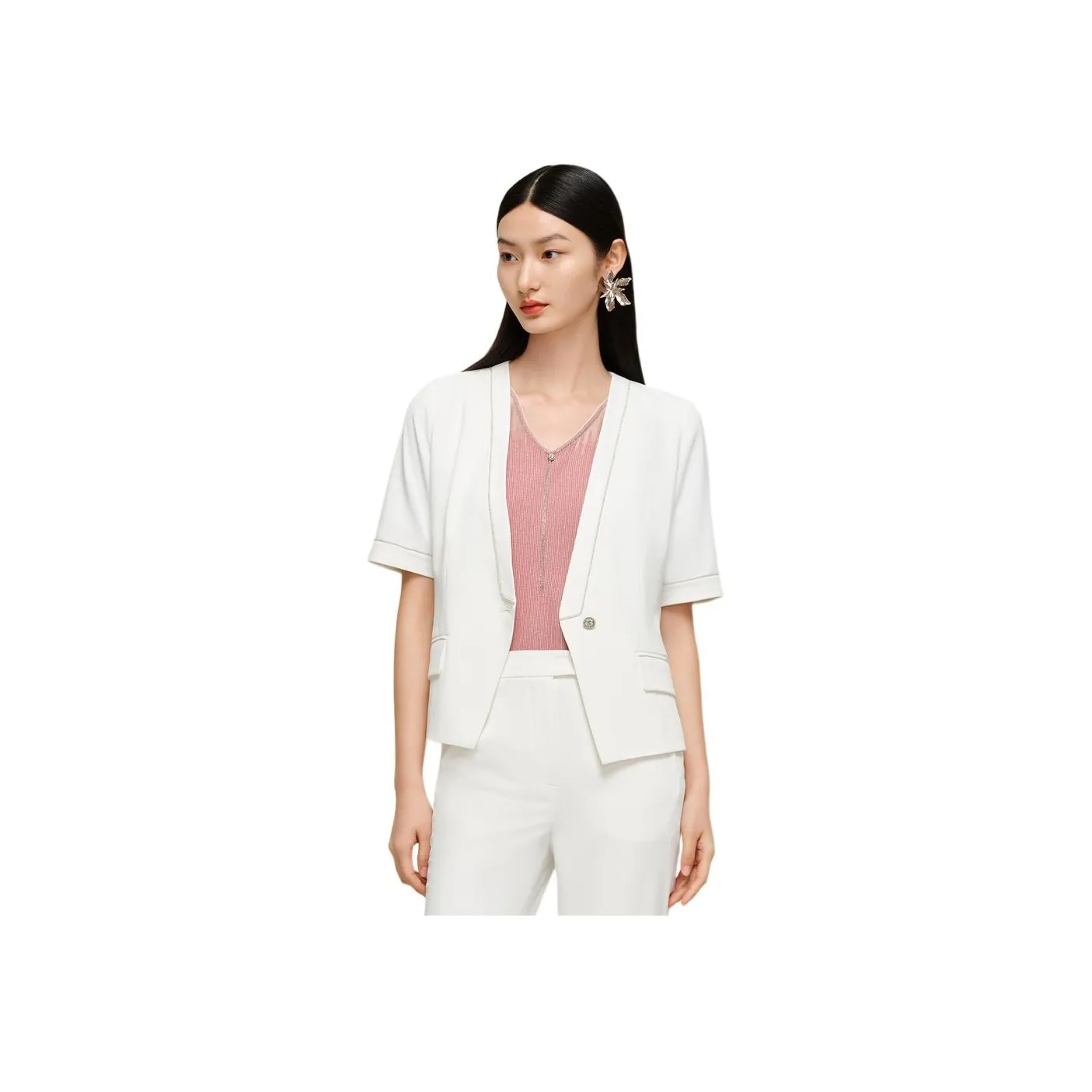 JZ. ANNAKRO Business Suits Women's Pure White