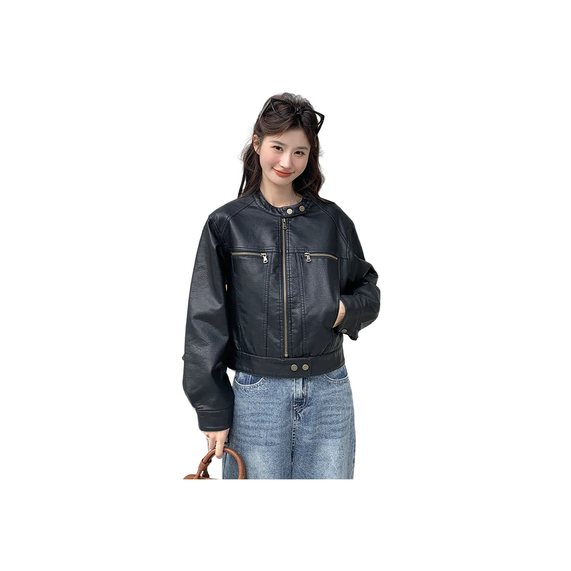 MEXICAN Черный Женские Кожаные Куртки