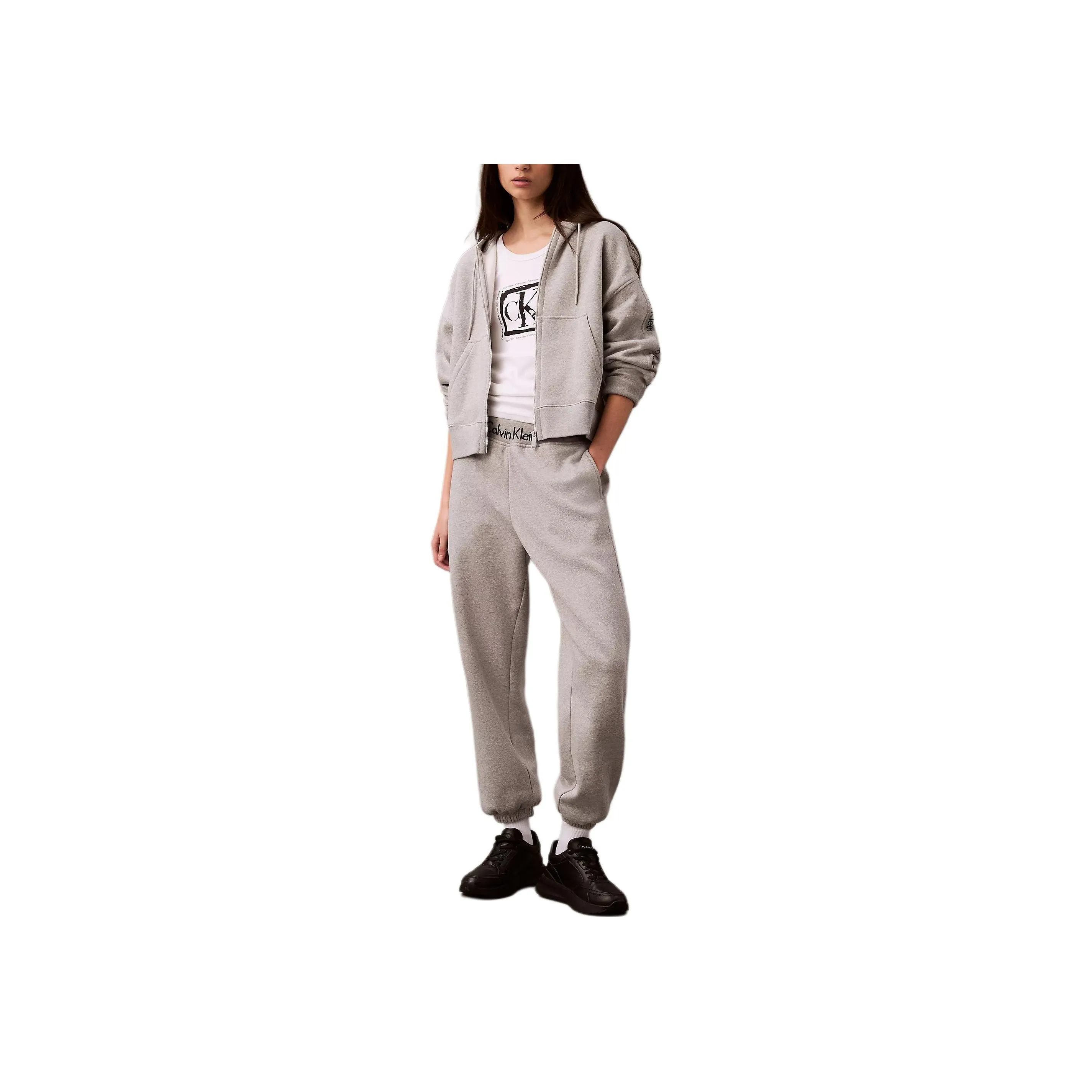 CALVIN KLEIN Casual Pants Women's Gray